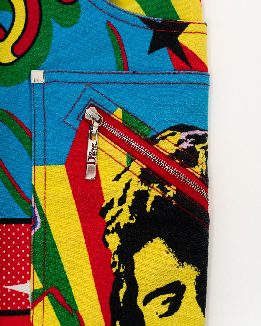 Dior Vintage Rasta Mania Skirt