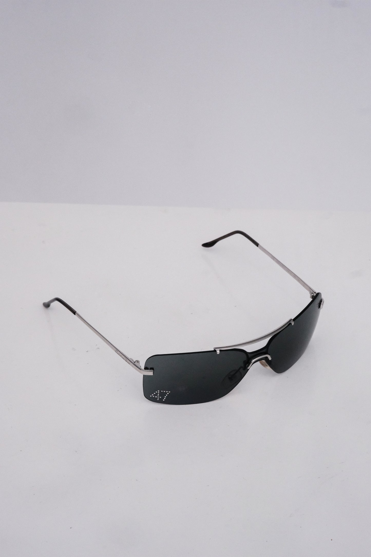 Dior Vintage Diamante Shield Sunglasses