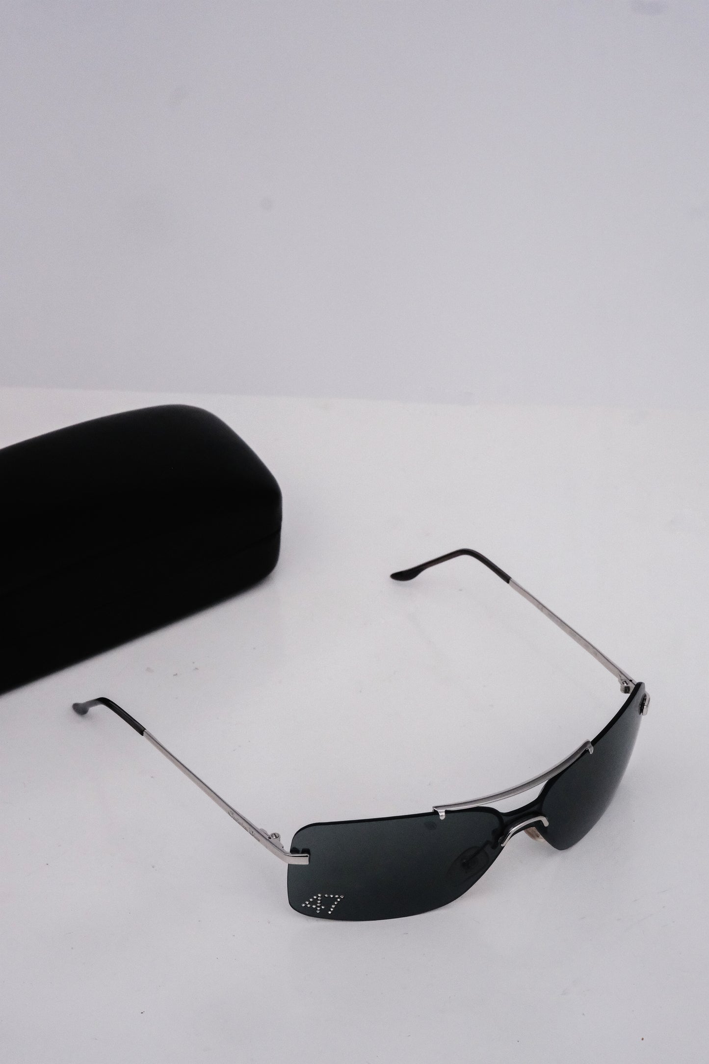Dior Vintage Diamante Shield Sunglasses