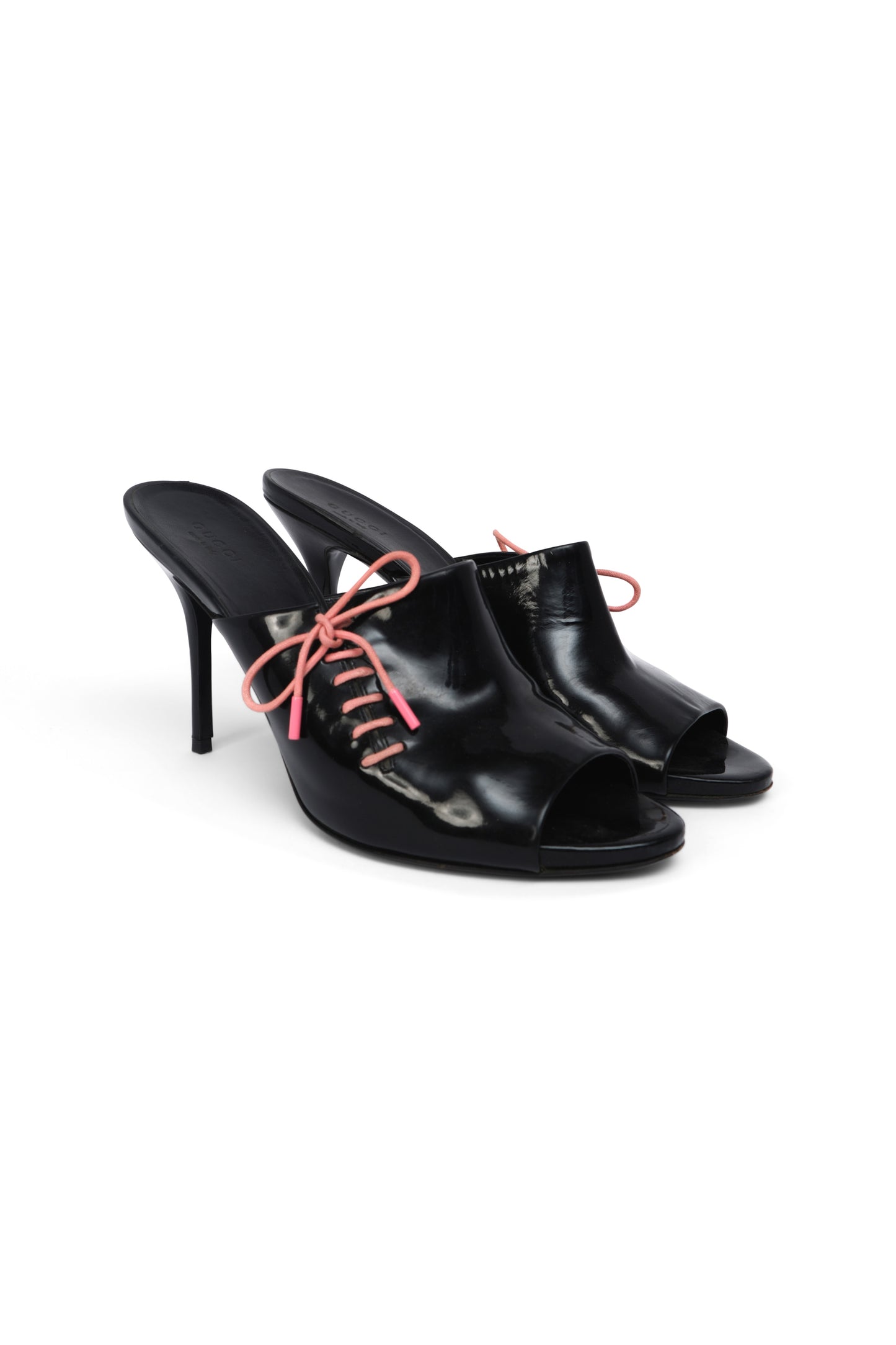 Gucci Lace Up Mules