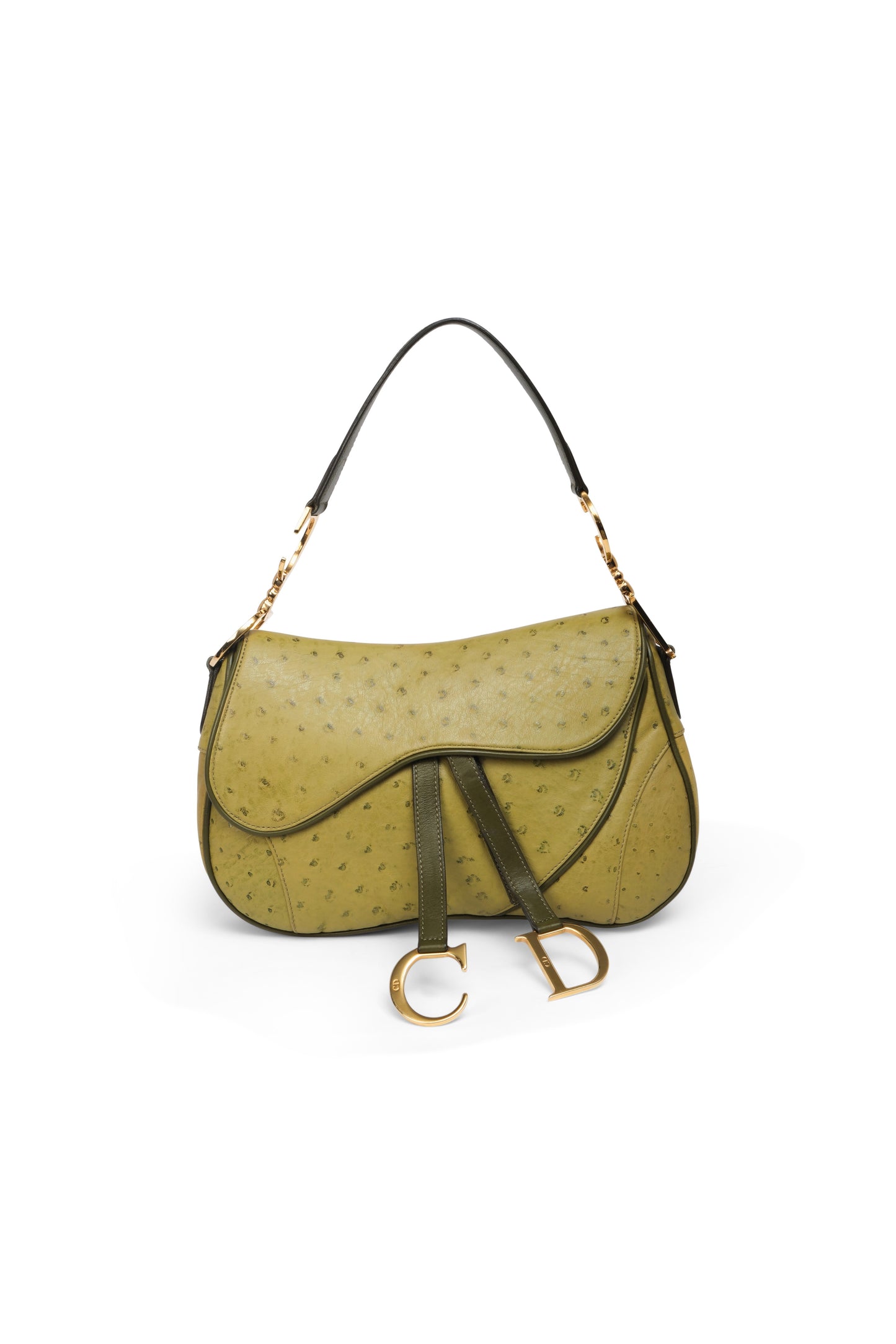 Dior Ostrich Double Saddle