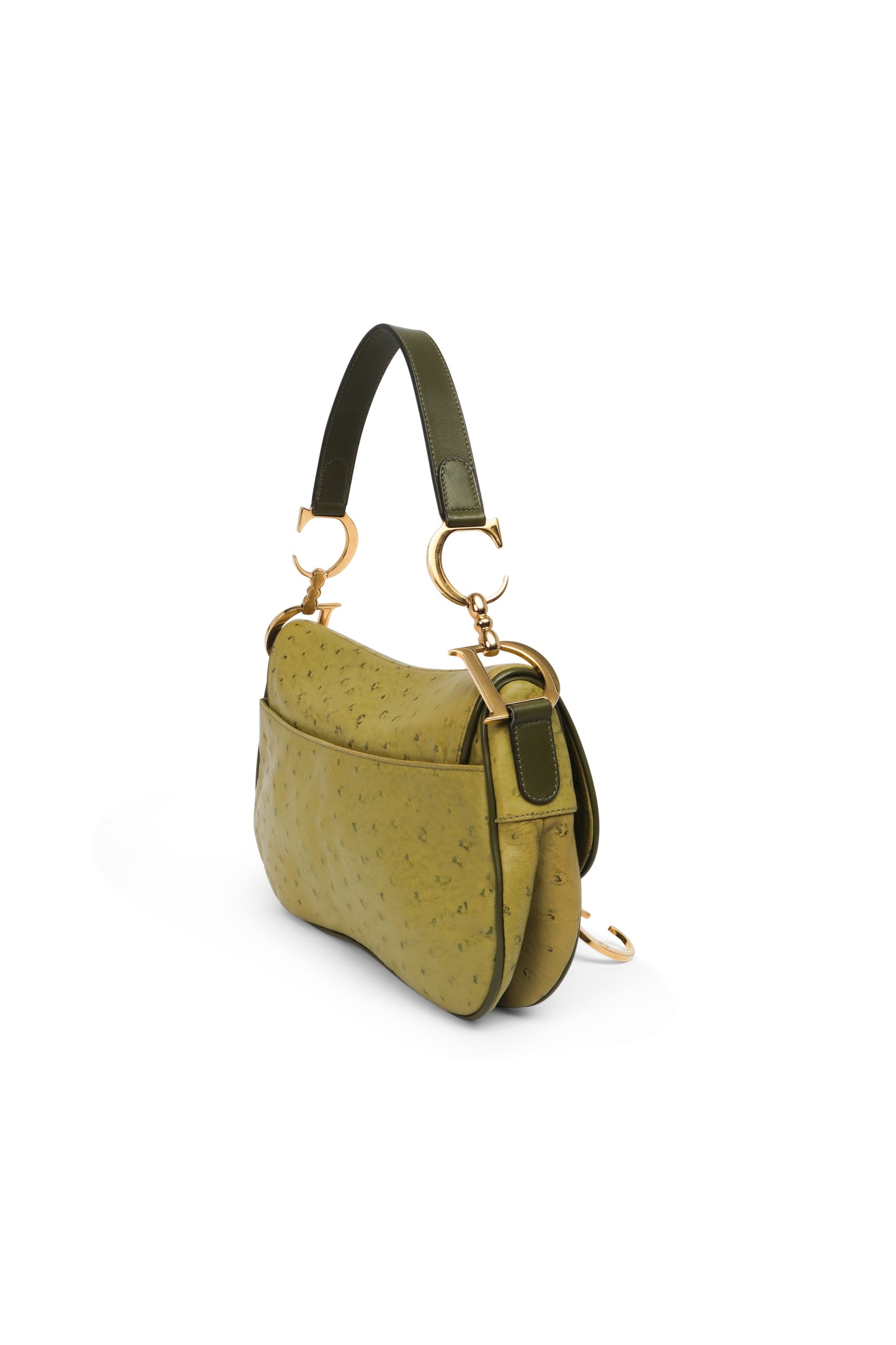 Dior Ostrich Double Saddle