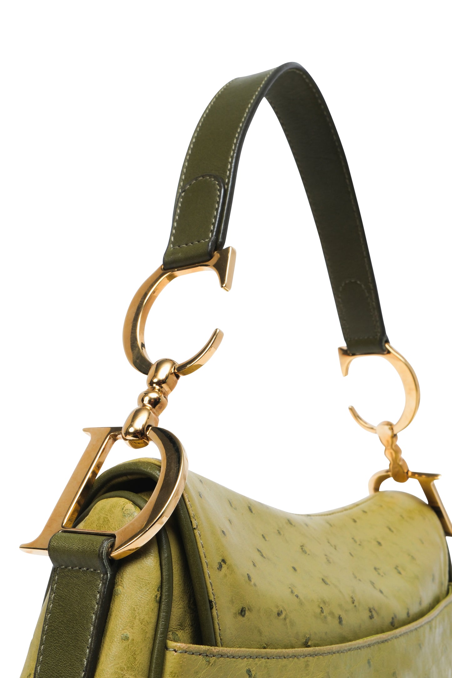 Dior Ostrich Double Saddle