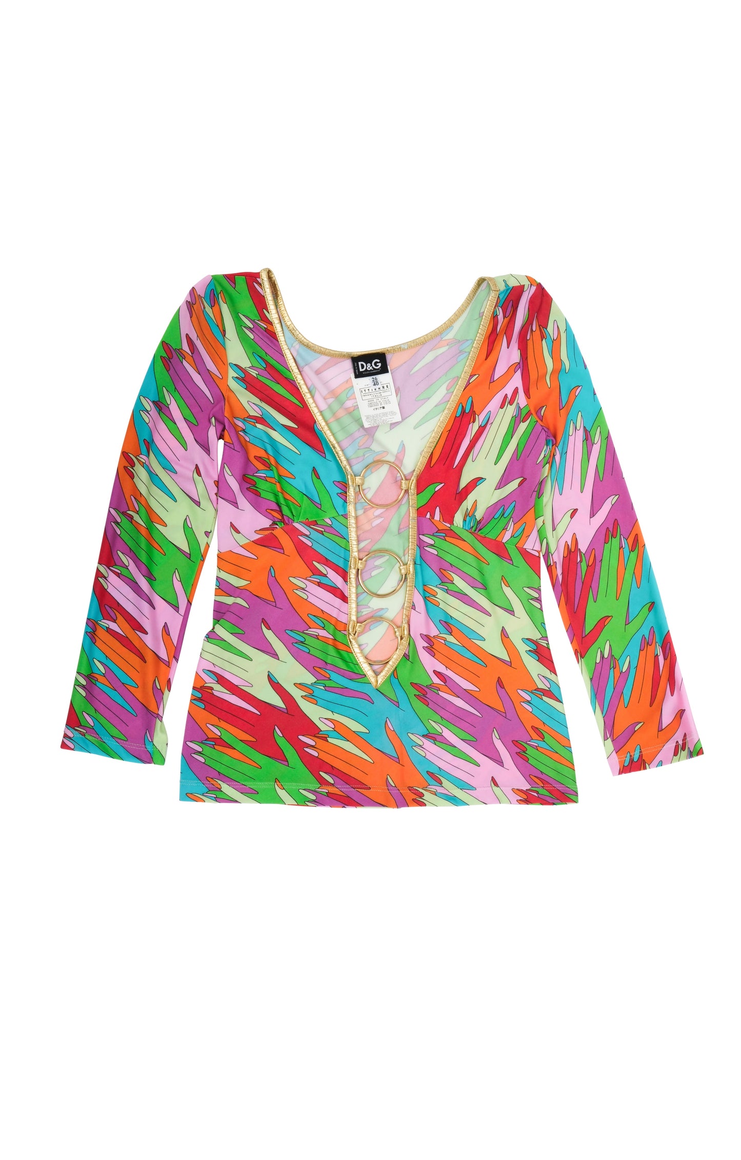 Dolce & Gabbana Hand Print Top