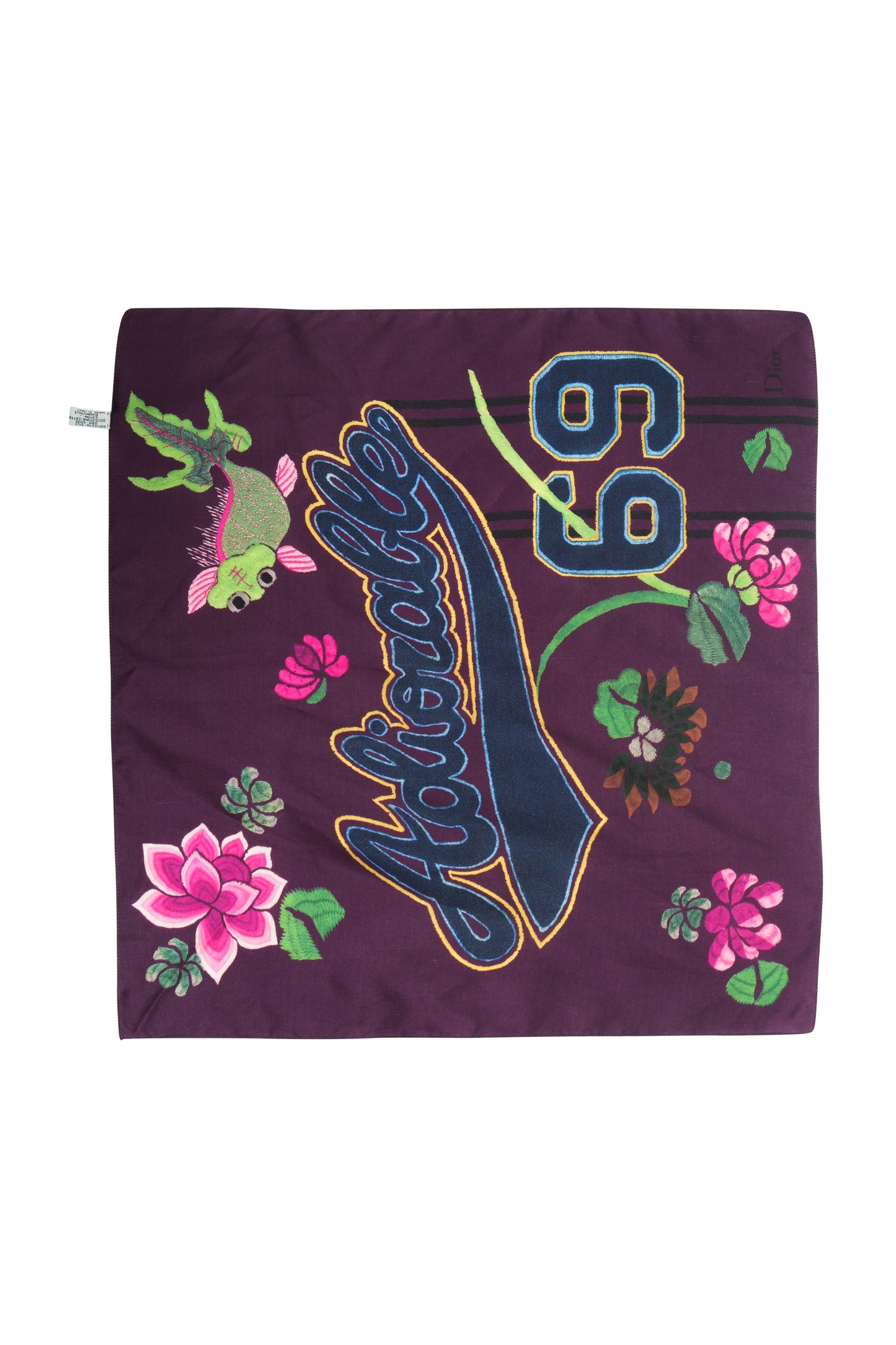 Dior Silk Embroidered Scarf