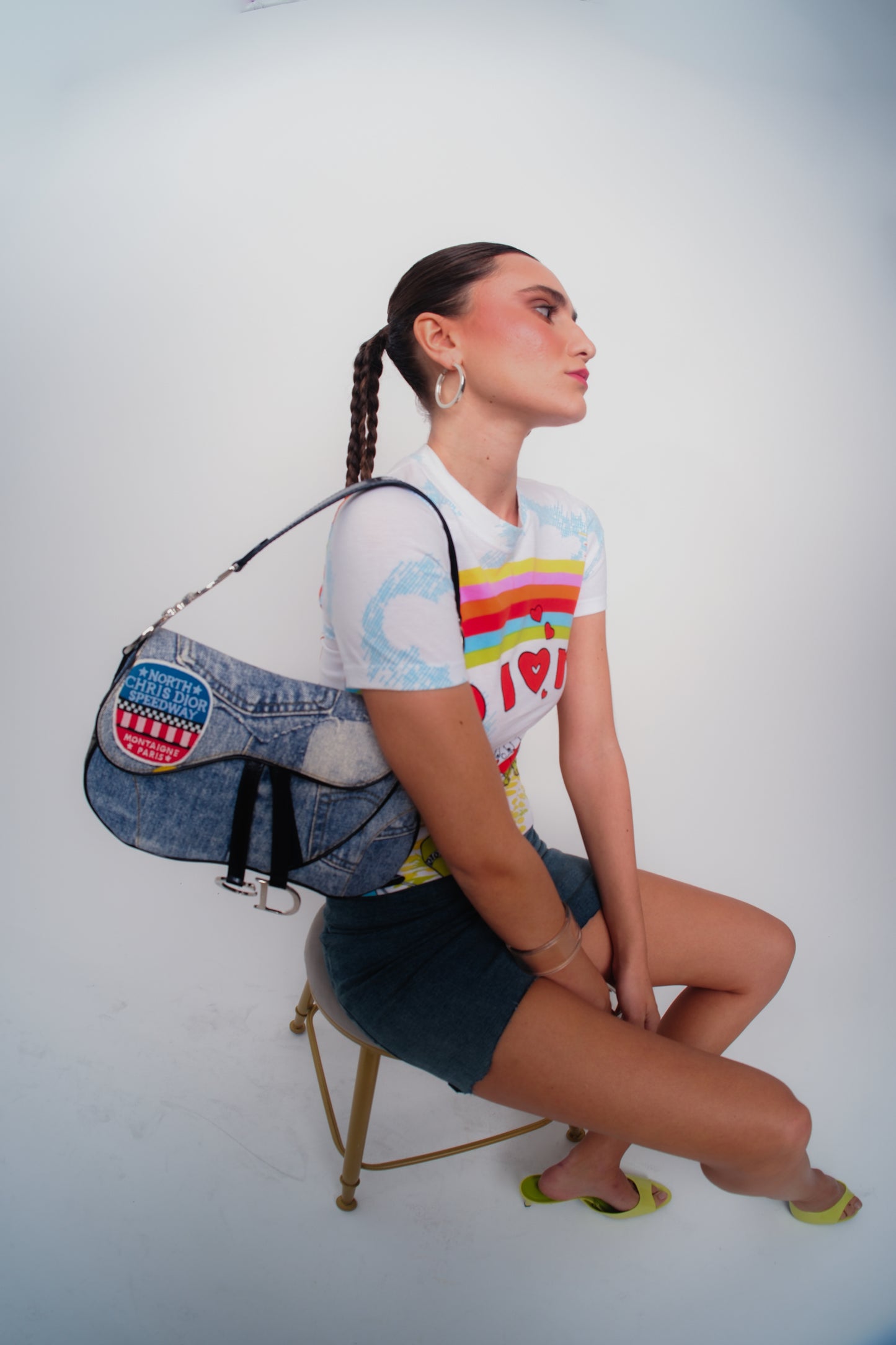 Dior Vintage Denim Saddle