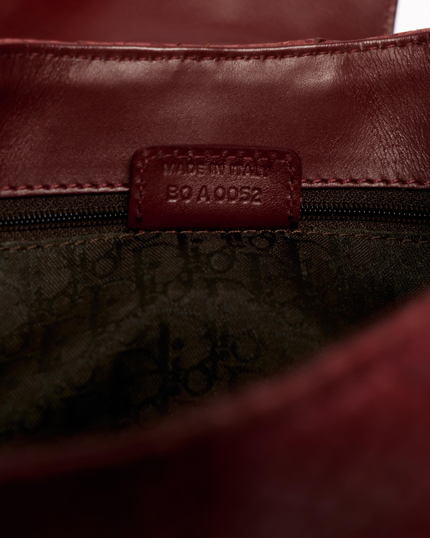 Dior Snakeskin Shoulder Bag