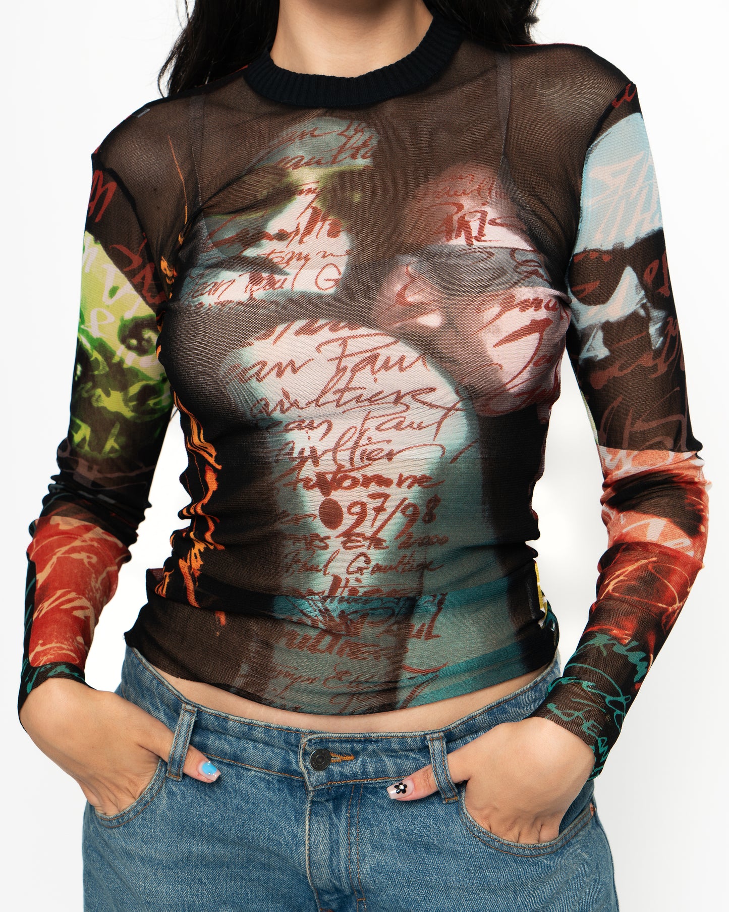 Jean Paul Gaultier Vintage Tattoo Top