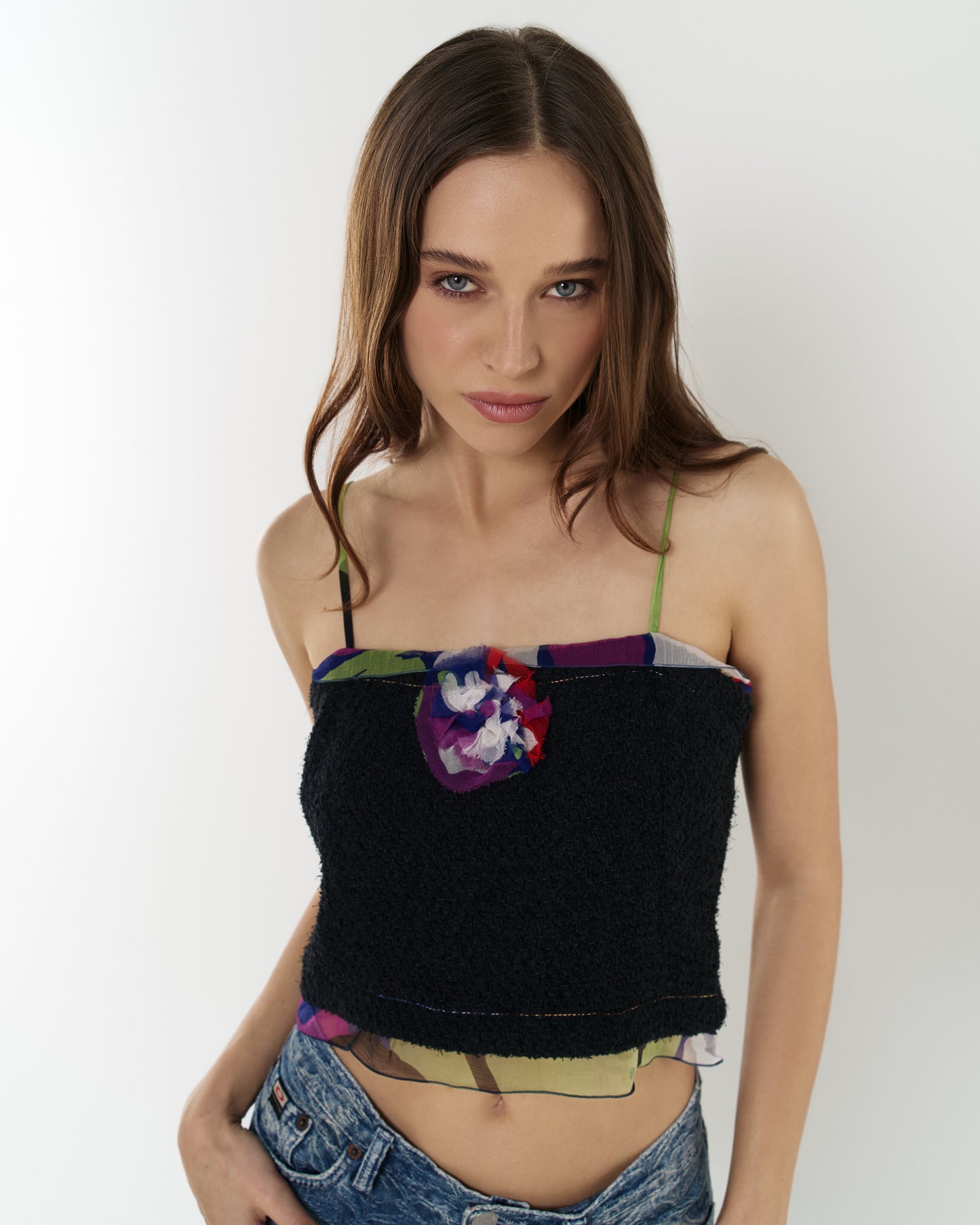 Chanel Floral Appliqué Top