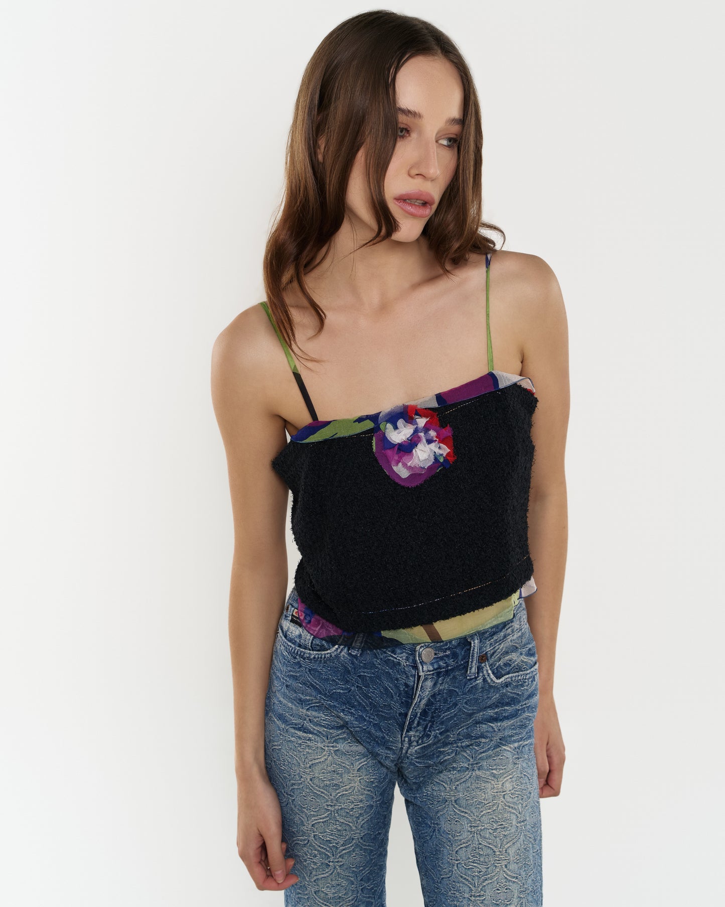 Chanel Floral Appliqué Top