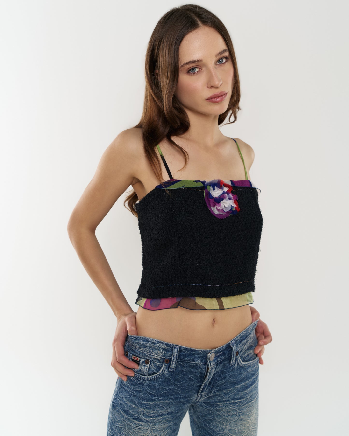 Chanel Floral Appliqué Top