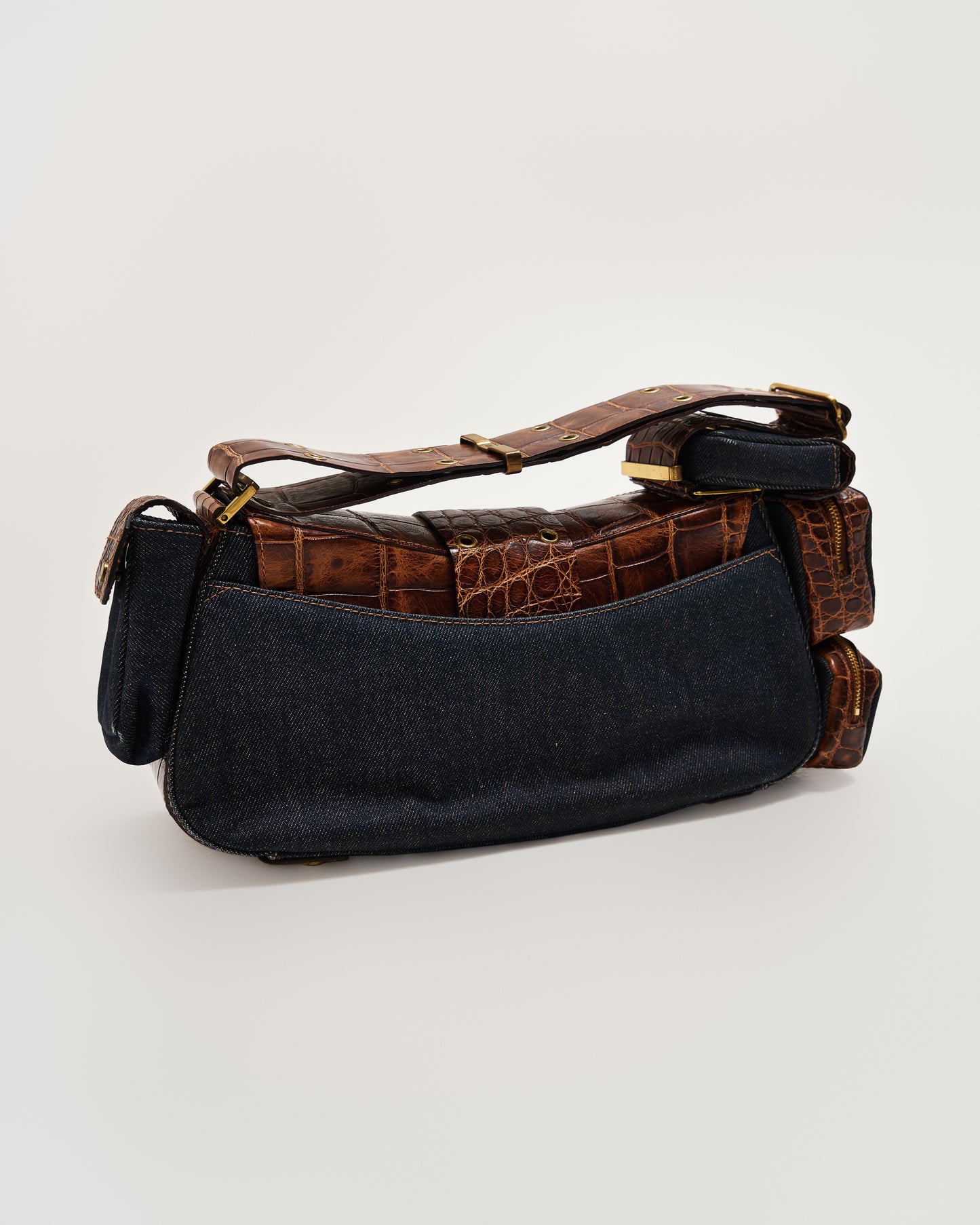 Dior Vintage Denim Columbus Bag