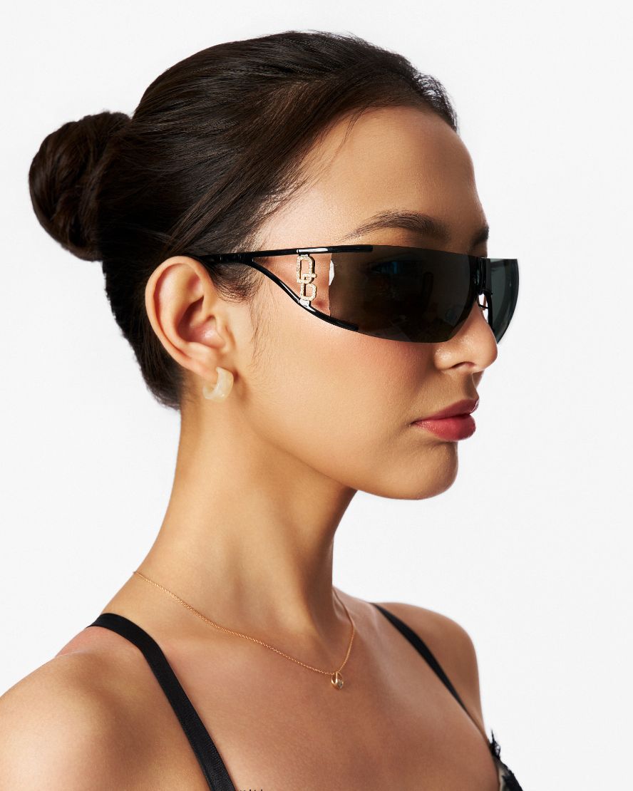 Vintage Dolce & Gabbanna Diamante Monogram Sunglasses