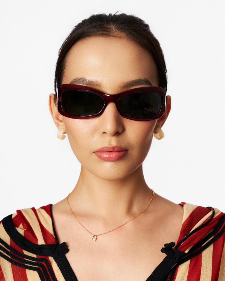 Vintage Versace Cate Eye Sheild Sunglasses