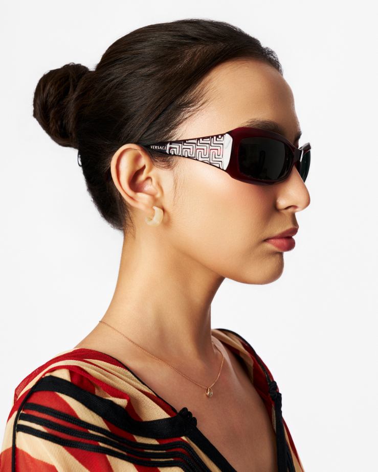 Vintage Versace Cate Eye Sheild Sunglasses