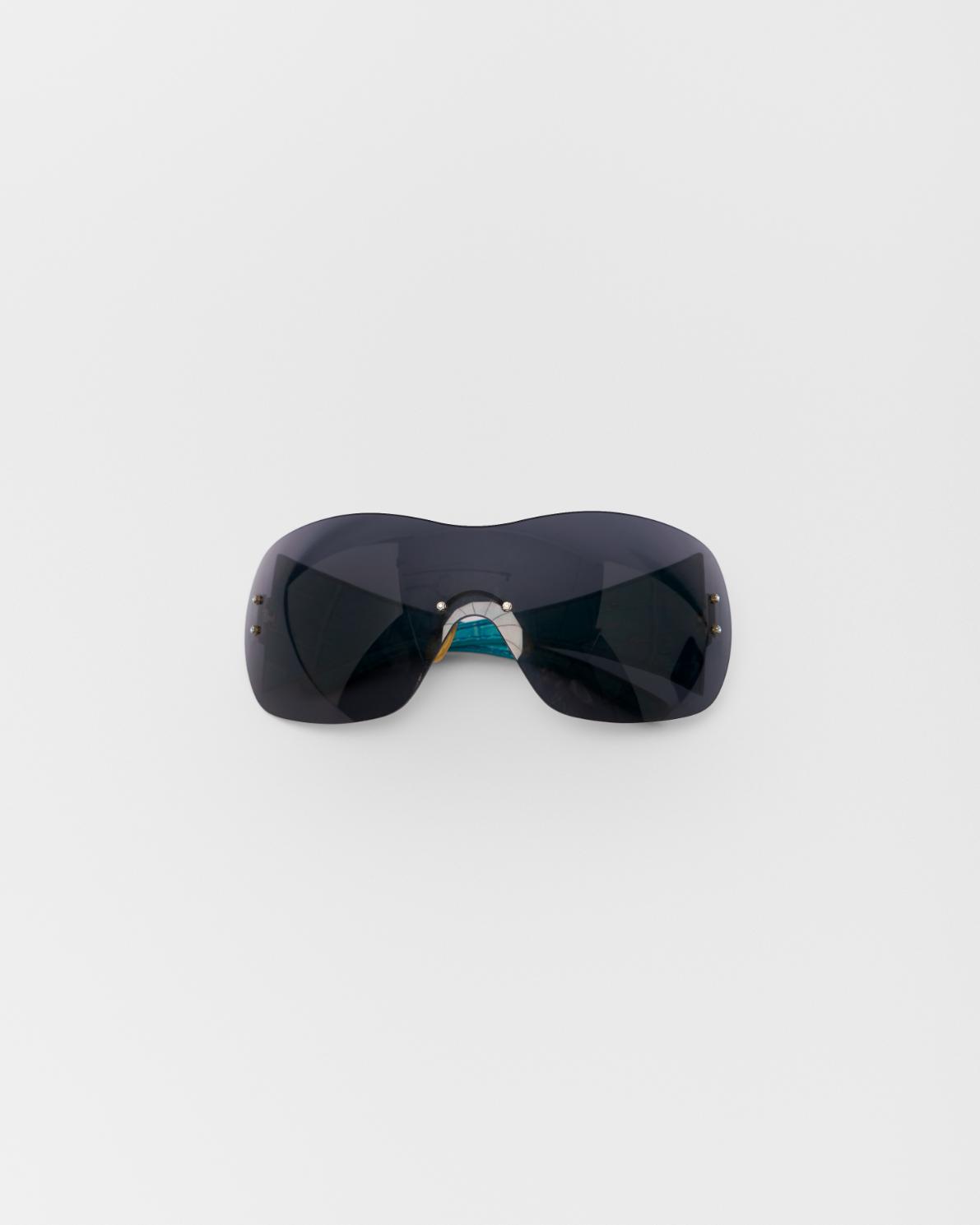 Vintage Blumarine Leather Sheild Sunglasses