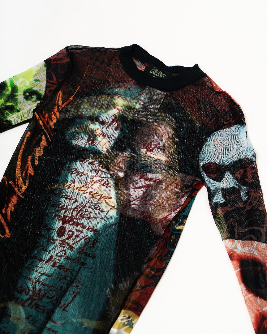 Jean Paul Gaultier Vintage Tattoo Top
