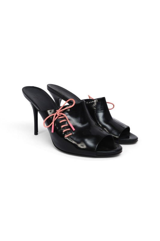 Gucci Lace Up Mules