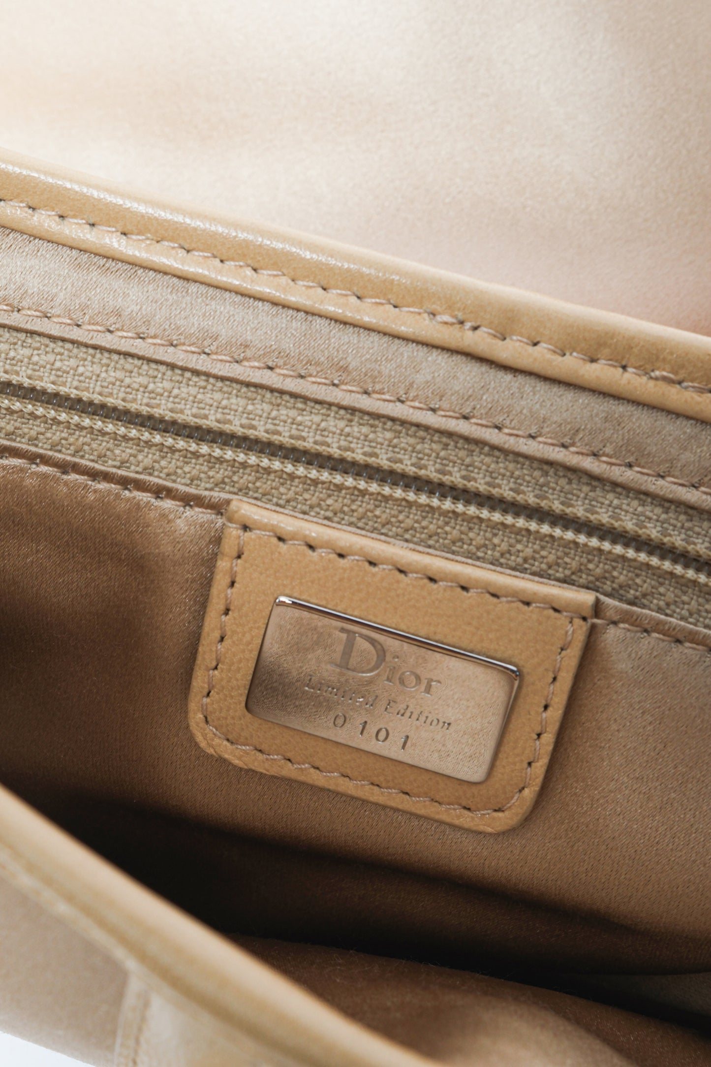 Dior Embellished Satin Saddle