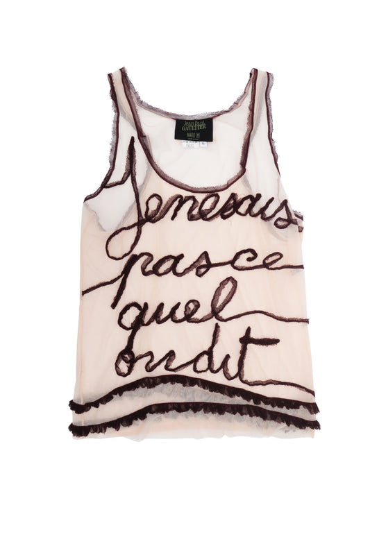 Jean Paul Gaultier Sheet Tank