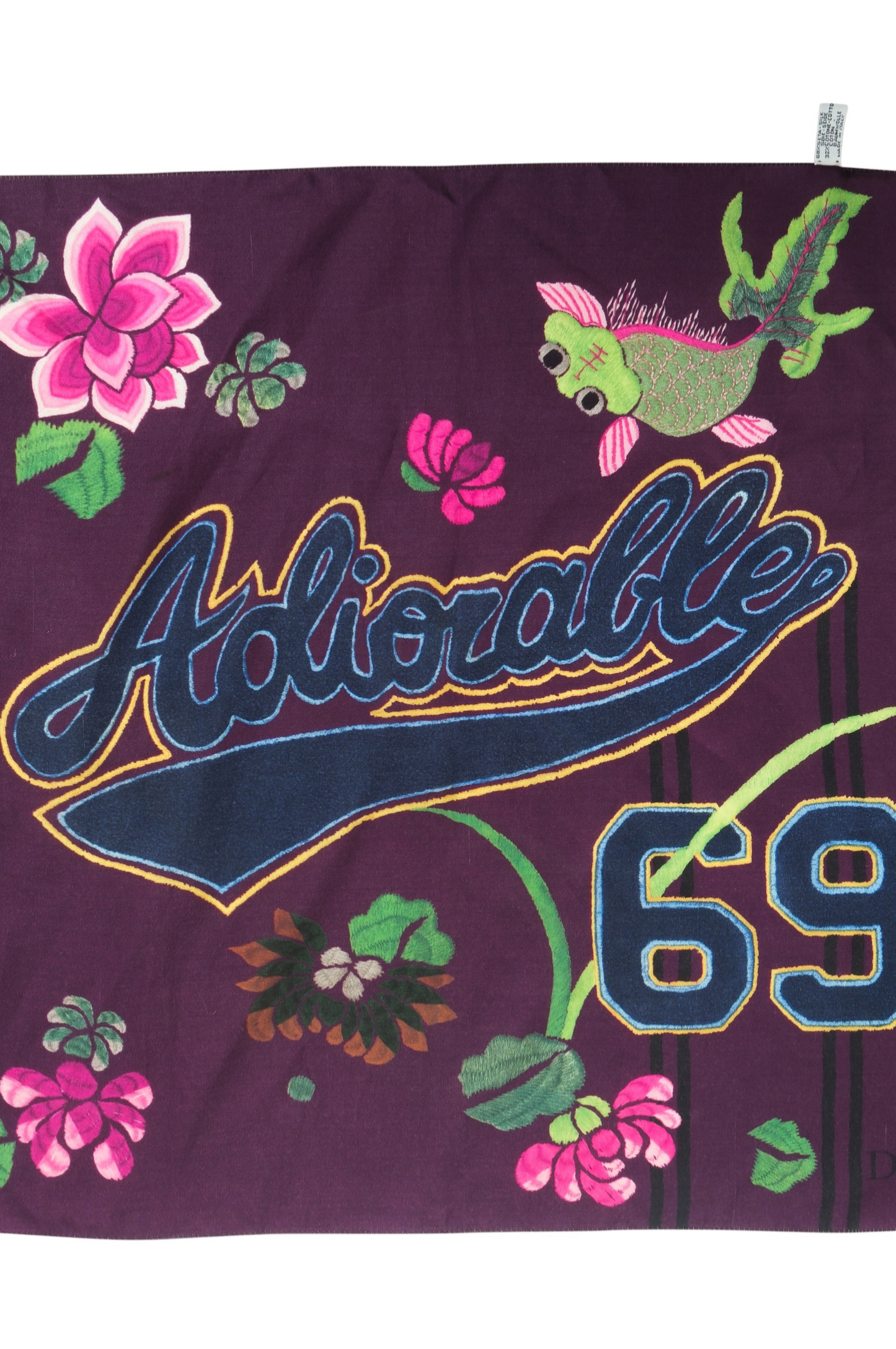 Dior Silk Embroidered Scarf