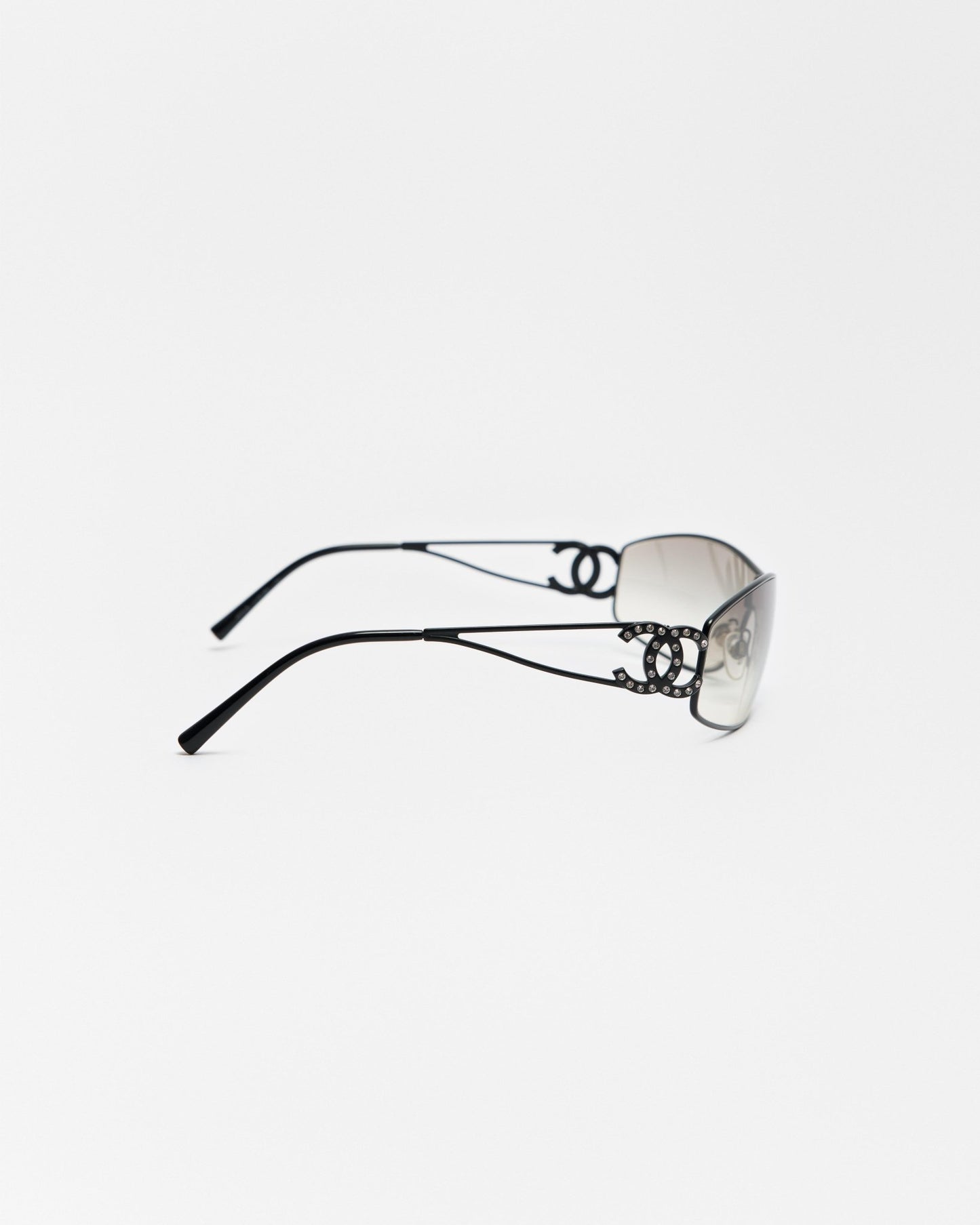 Chanel Diamanté Rimless Sunglasses