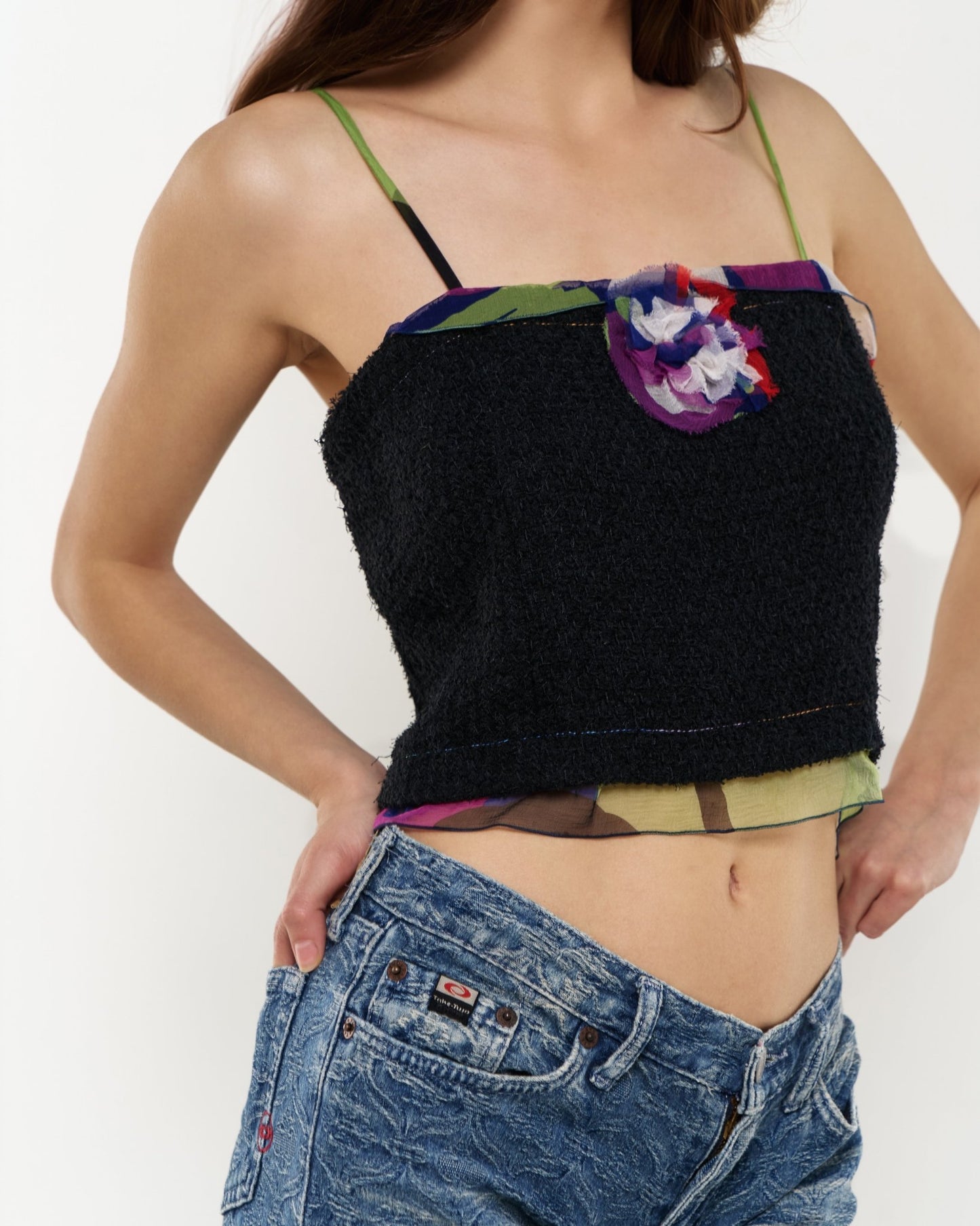 Chanel Floral Appliqué Top