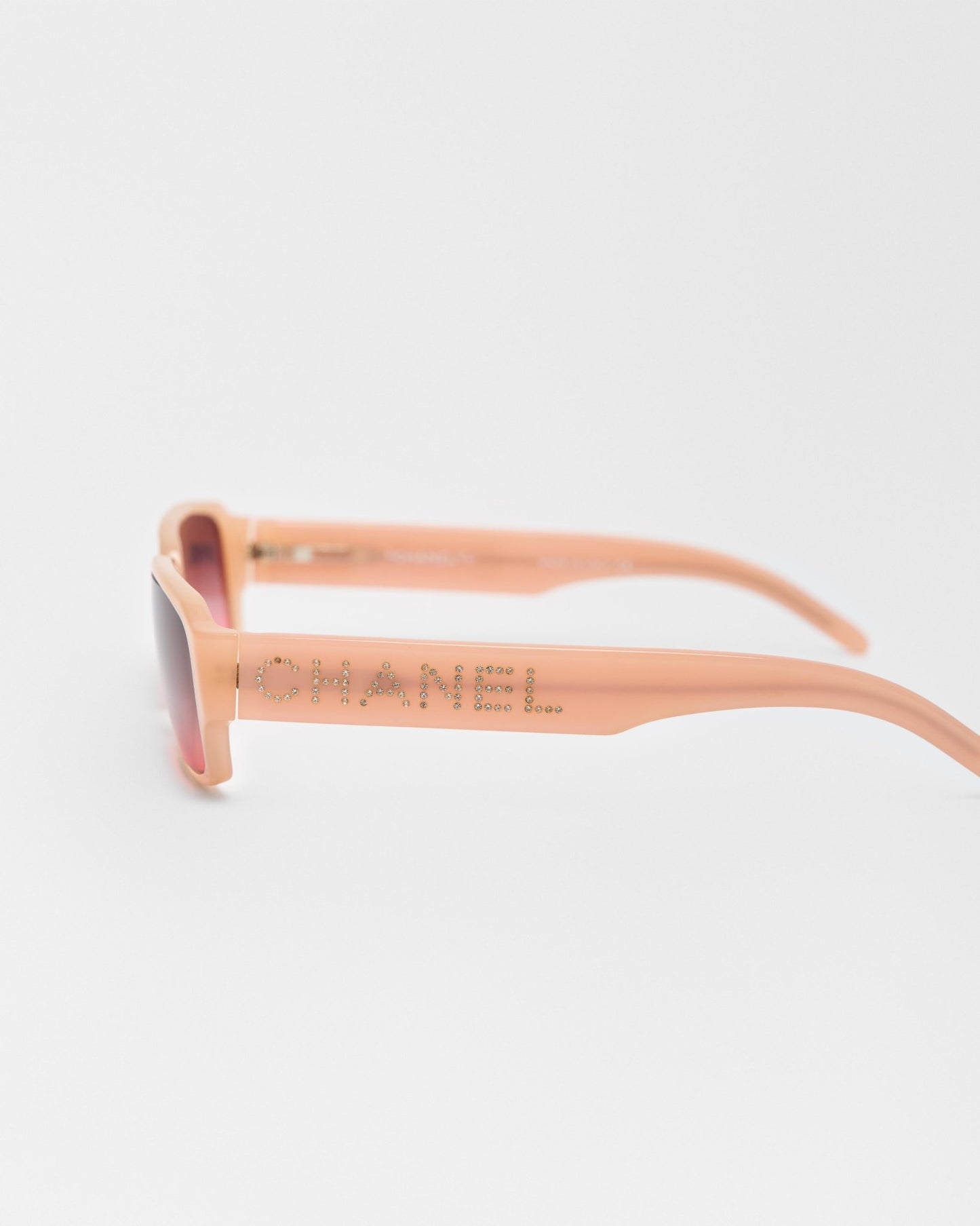 Chanel Rhinestone Logo Sunglasses
