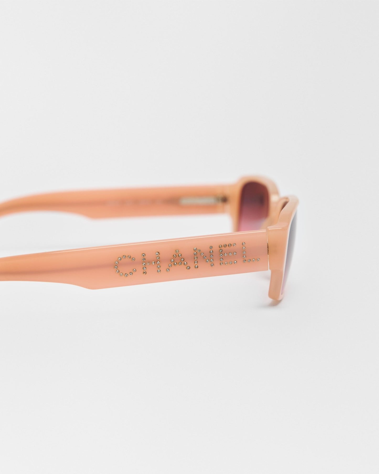 Chanel Rhinestone Logo Sunglasses