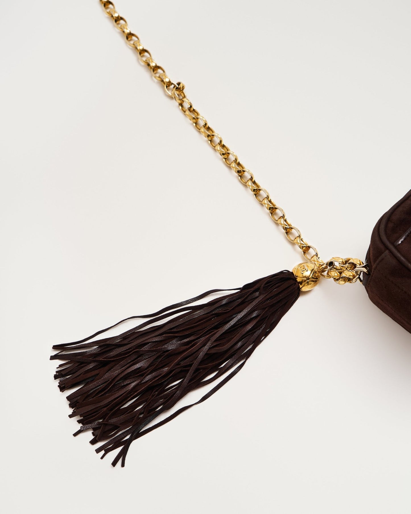 Chanel Vintage Suede Camera Bag