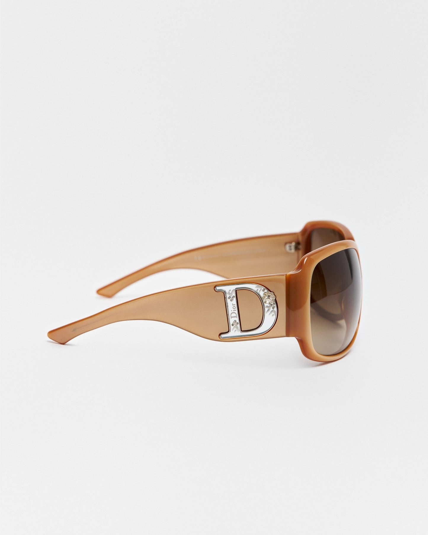 Christian Dior Rhinestone Logo Sunglasses