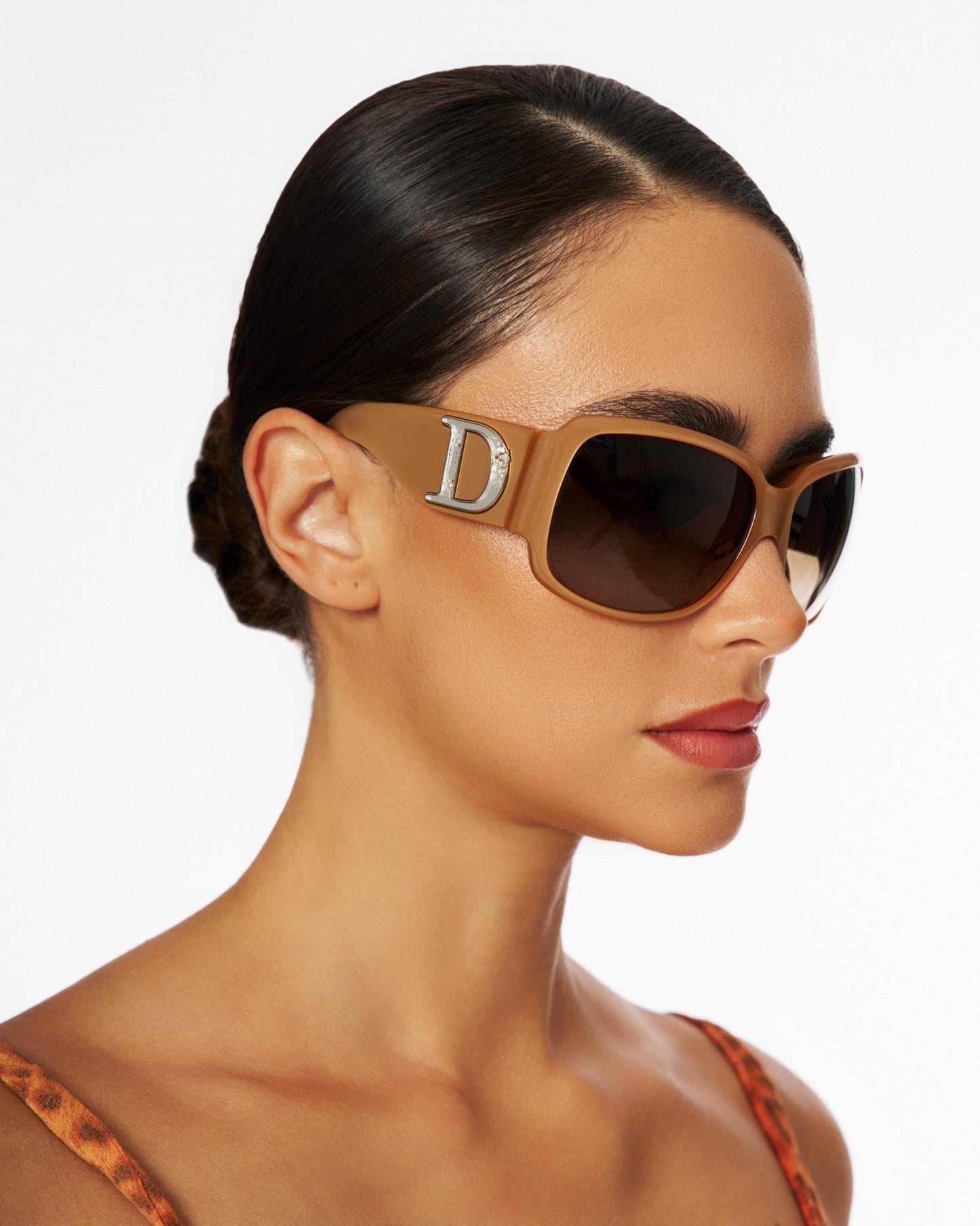 Christian Dior Rhinestone Logo Sunglasses