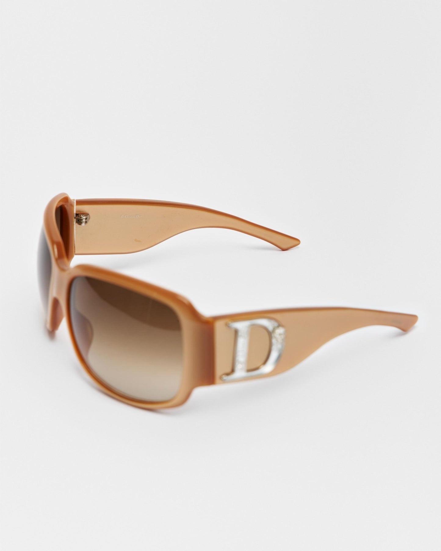 Christian Dior Rhinestone Logo Sunglasses
