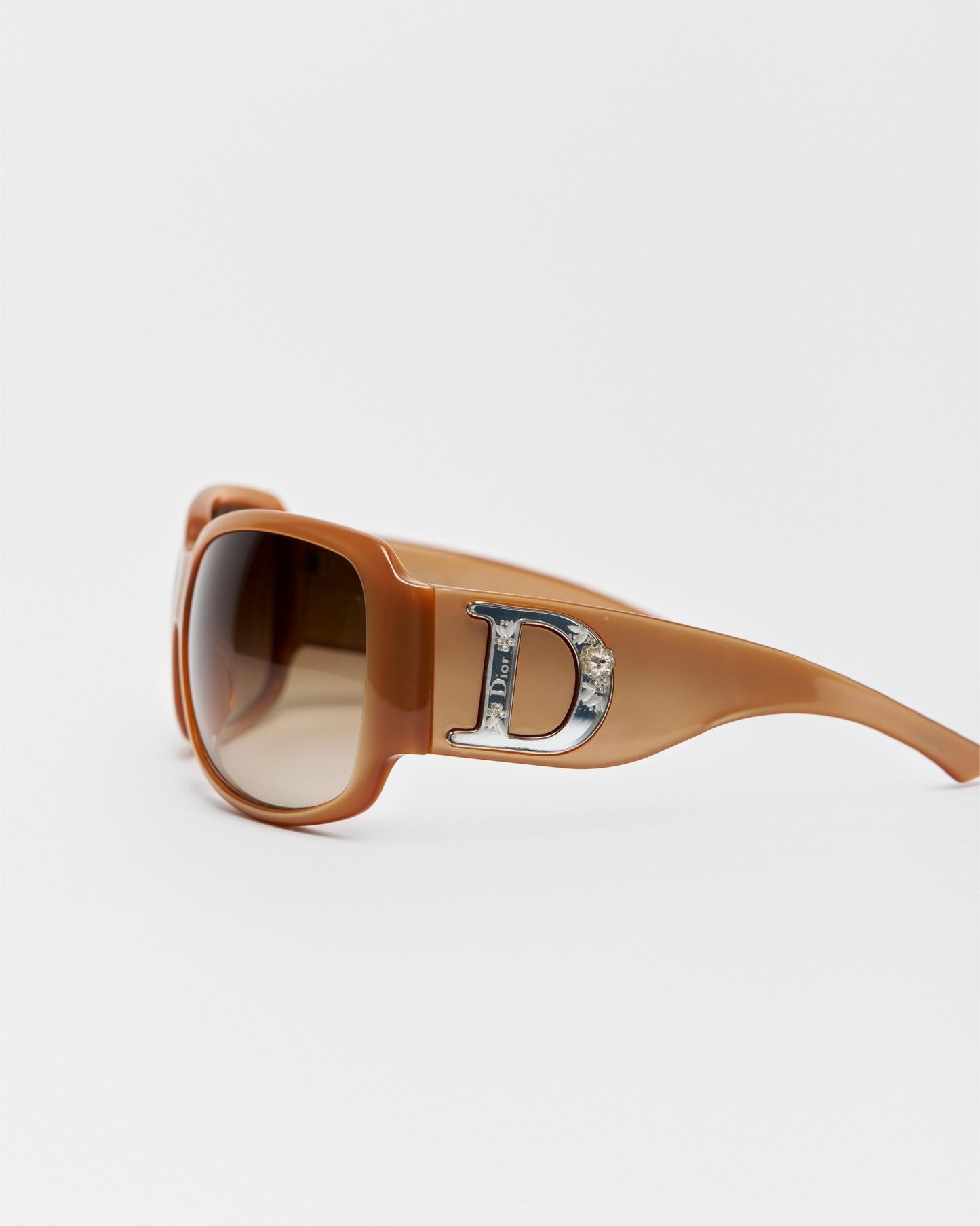 Christian Dior Rhinestone Logo Sunglasses