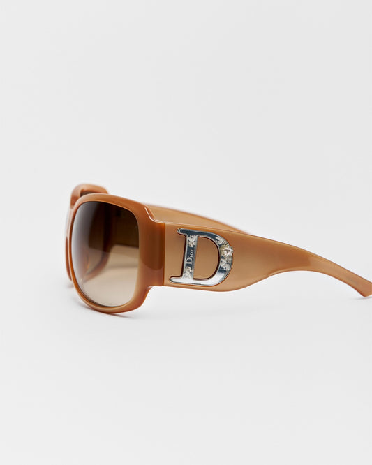 Christian Dior Rhinestone Logo Sunglasses
