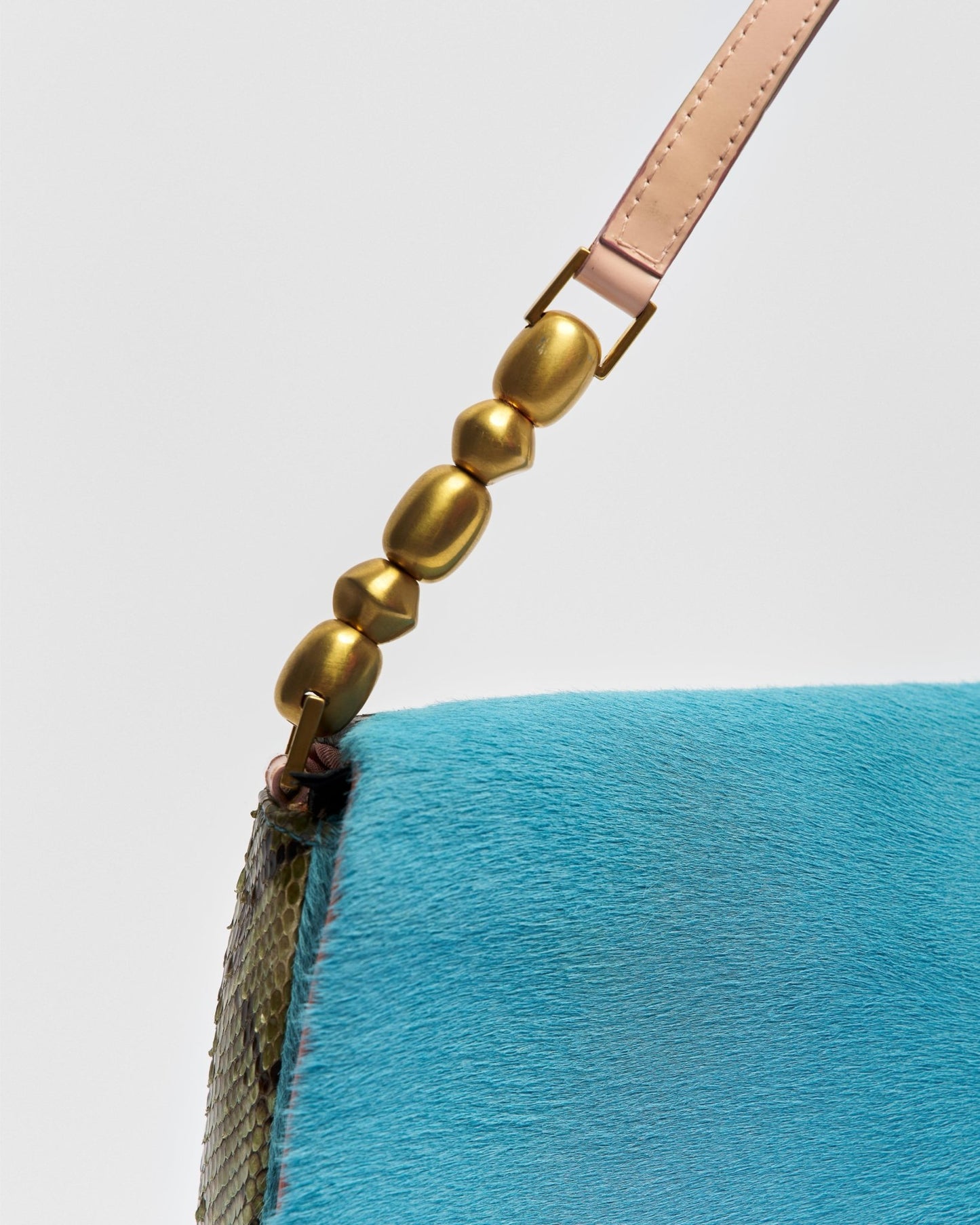 Dior Malice Pony Hair & Python Shoulder Bag