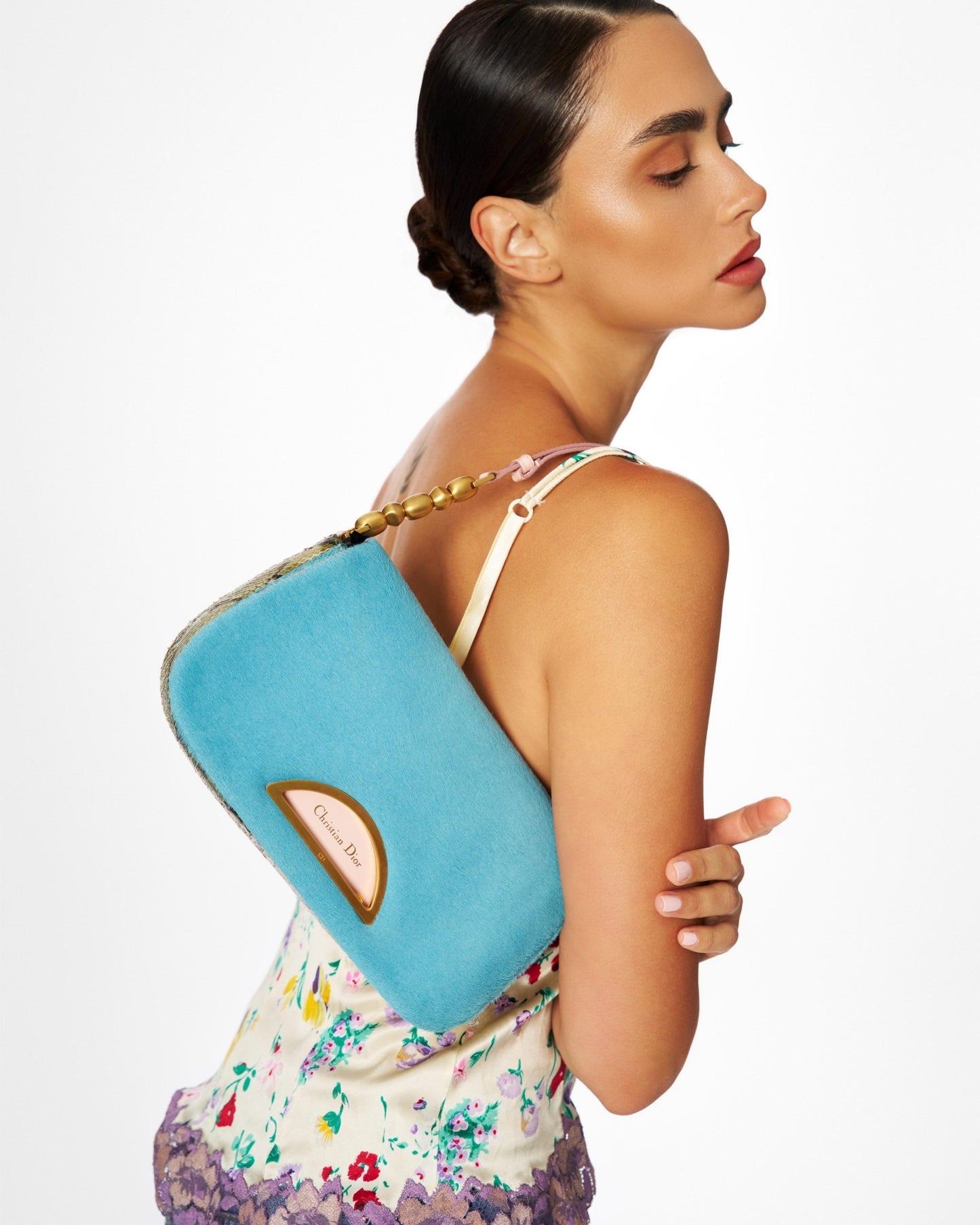 Dior Malice Pony Hair & Python Shoulder Bag