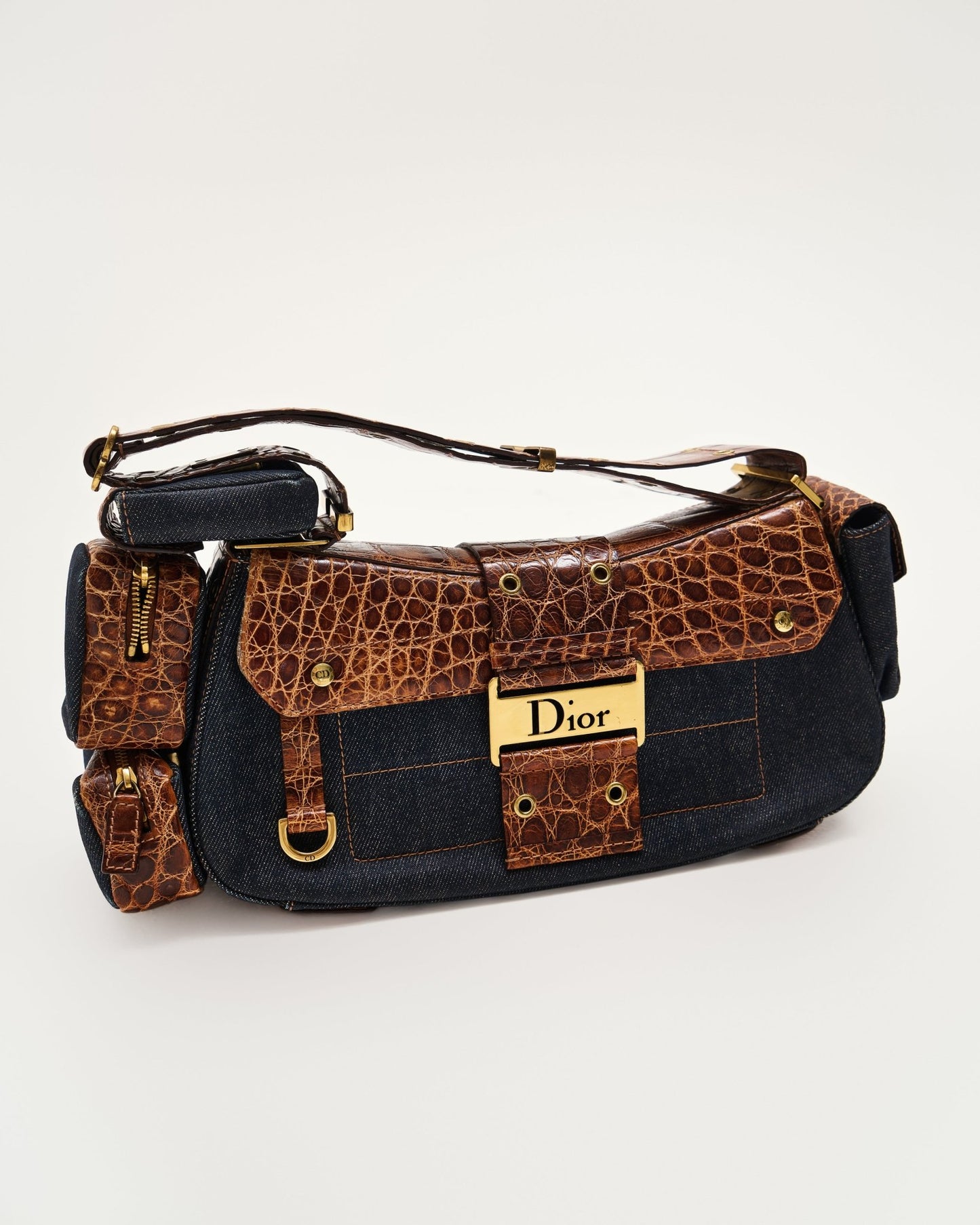Dior Vintage Denim Columbus Bag