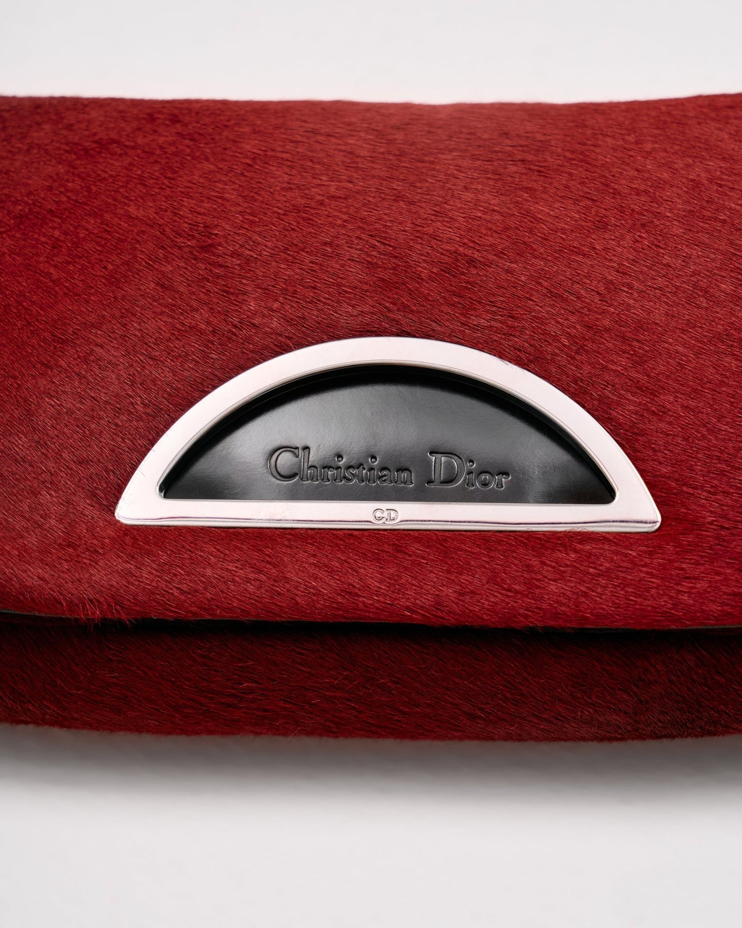 Dior Vintage Suede Pony Hair Malice Bag