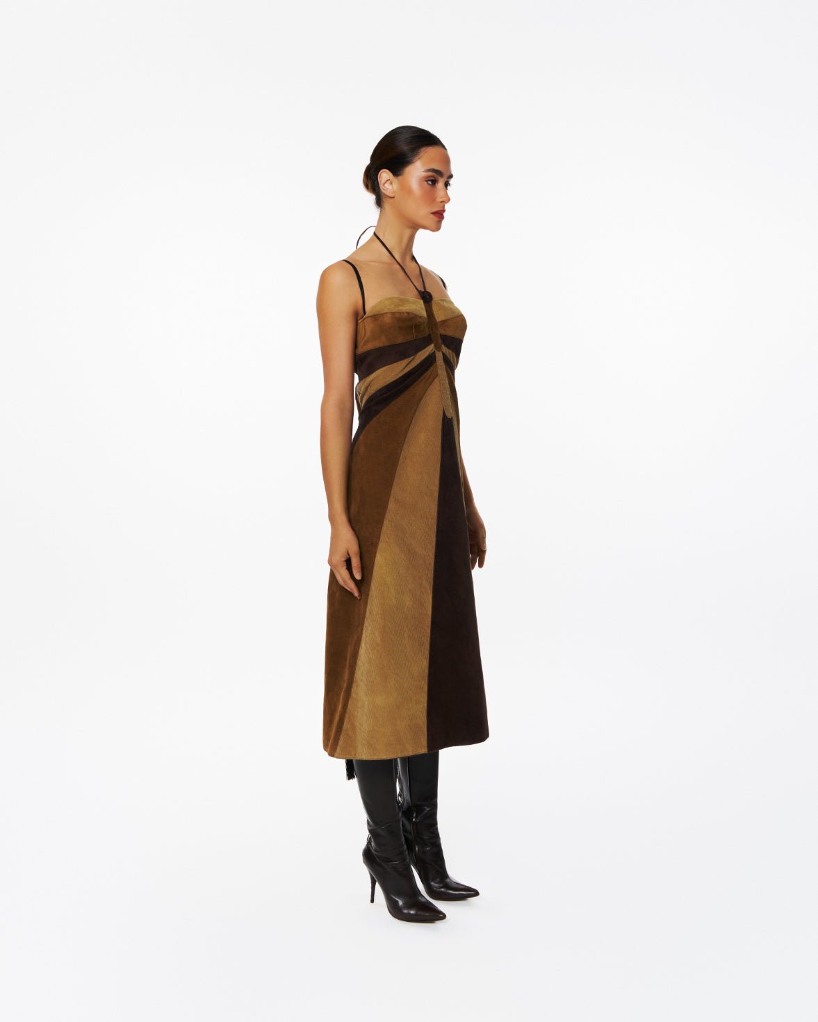Dolce & Gabanna Suede Butterfly Dress
