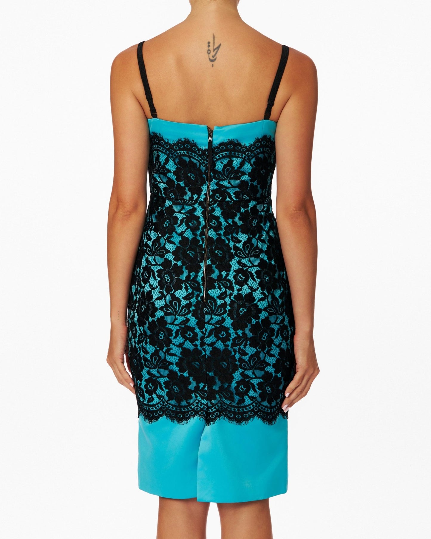 Dolce & Gabbana Electric Blue Lace Dress