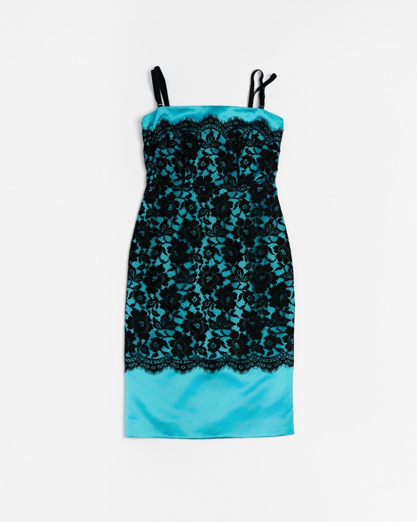 Dolce & Gabbana Electric Blue Lace Dress