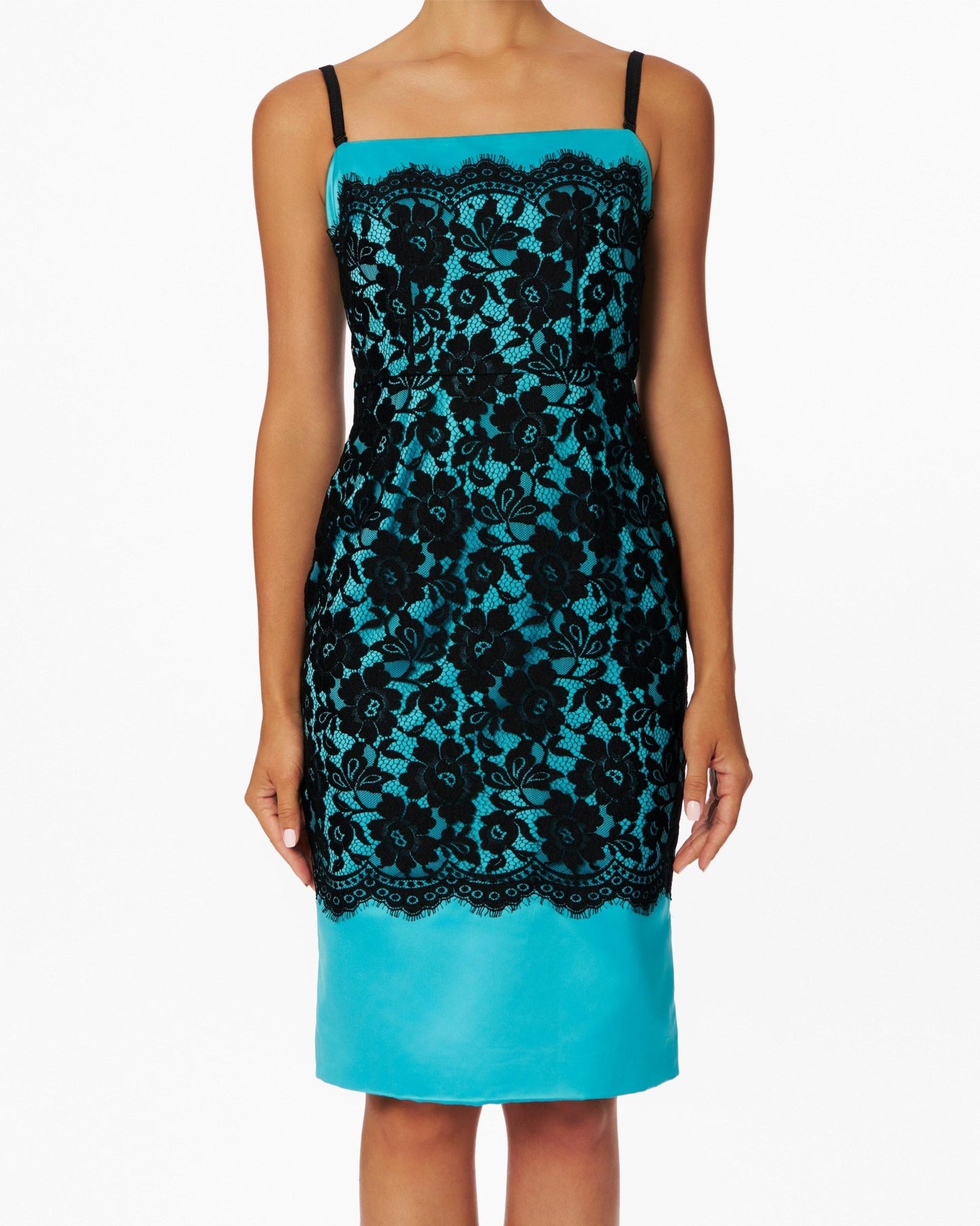 Dolce & Gabbana Electric Blue Lace Dress