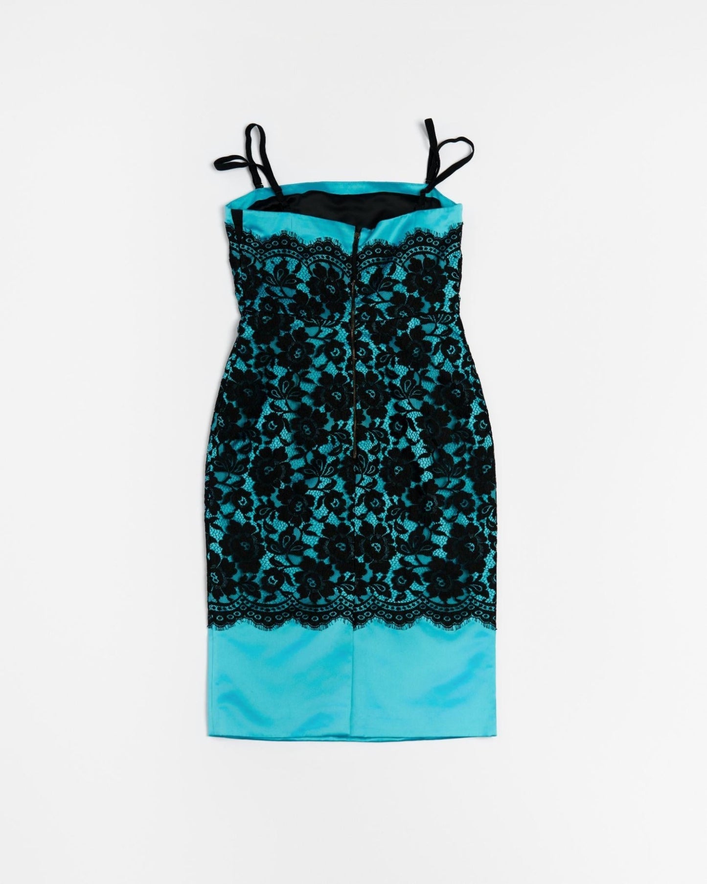 Dolce & Gabbana Electric Blue Lace Dress