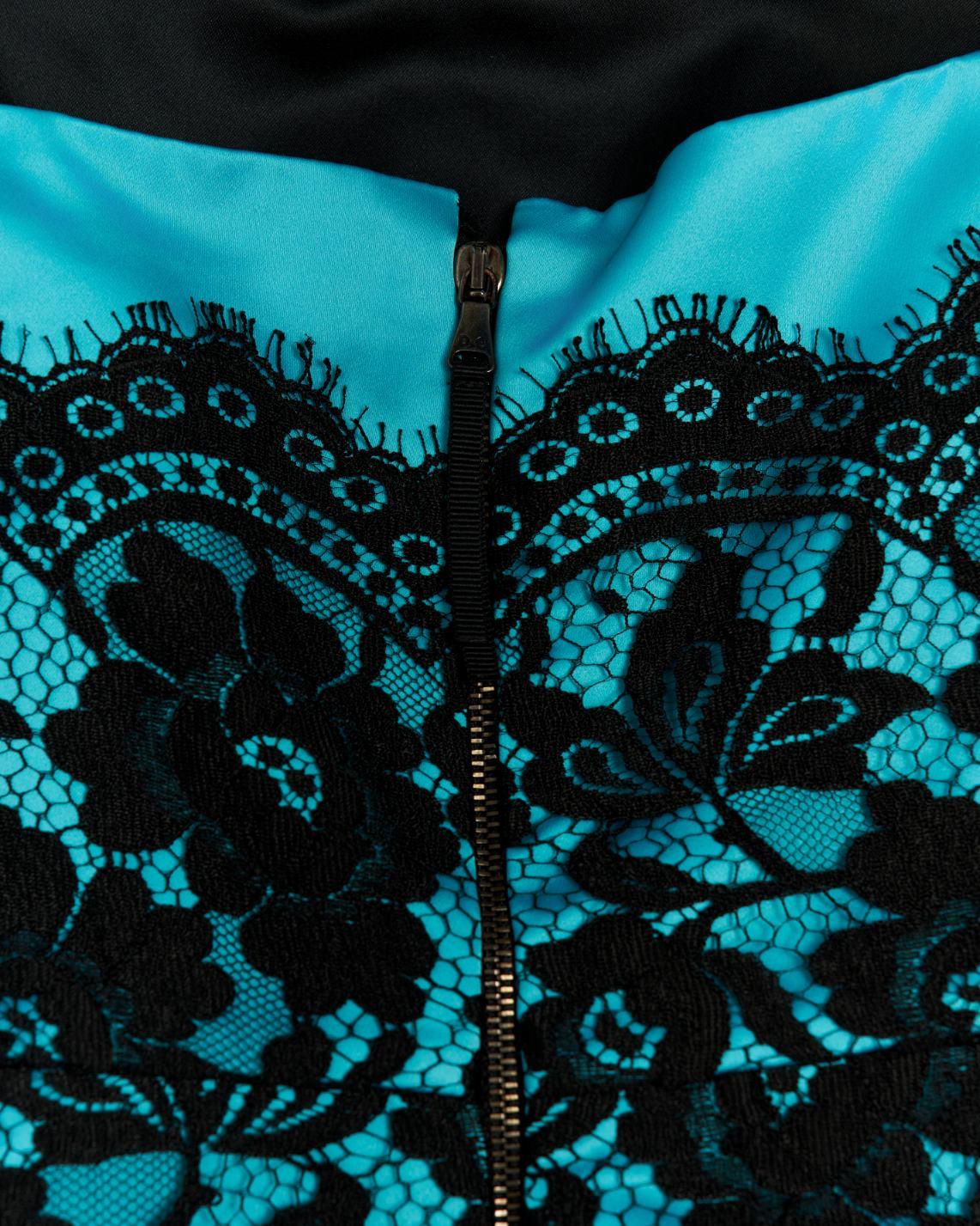 Dolce & Gabbana Electric Blue Lace Dress