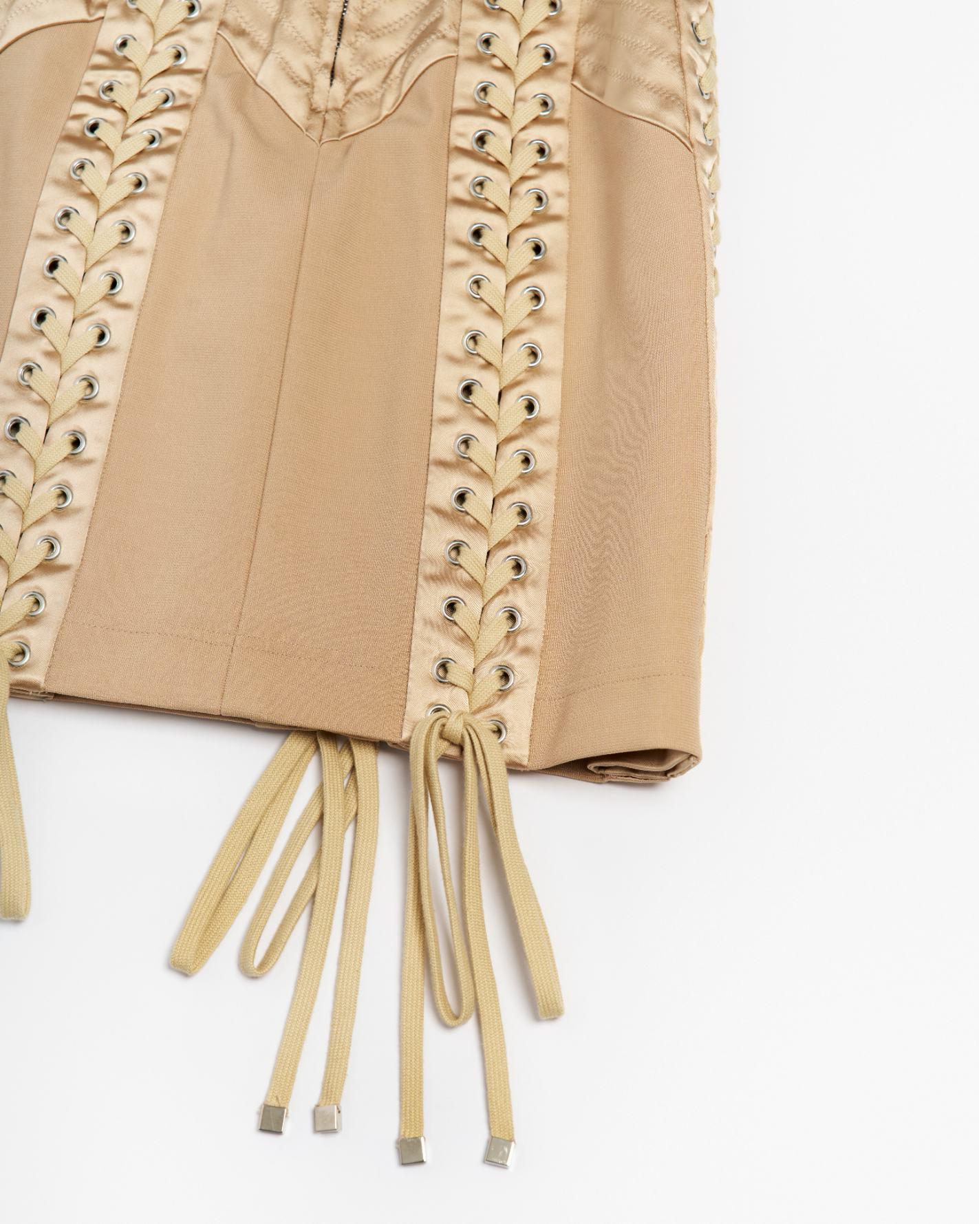 Dolce & Gabbana Lace-Up Corset Skirt