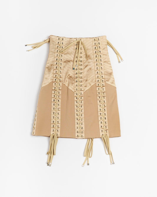 Dolce & Gabbana Lace-Up Corset Skirt