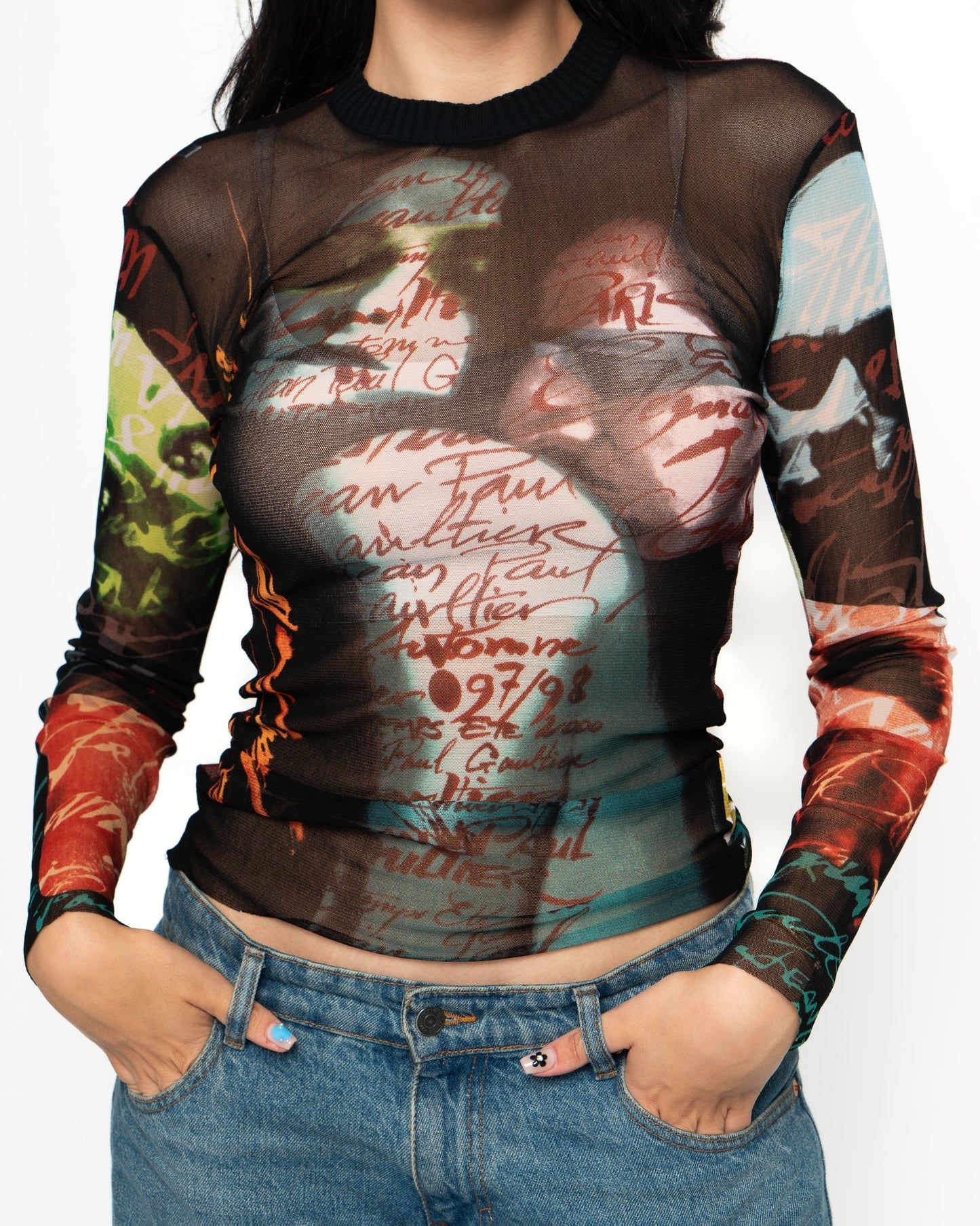 Jean Paul Gaultier Vintage Tattoo Top
