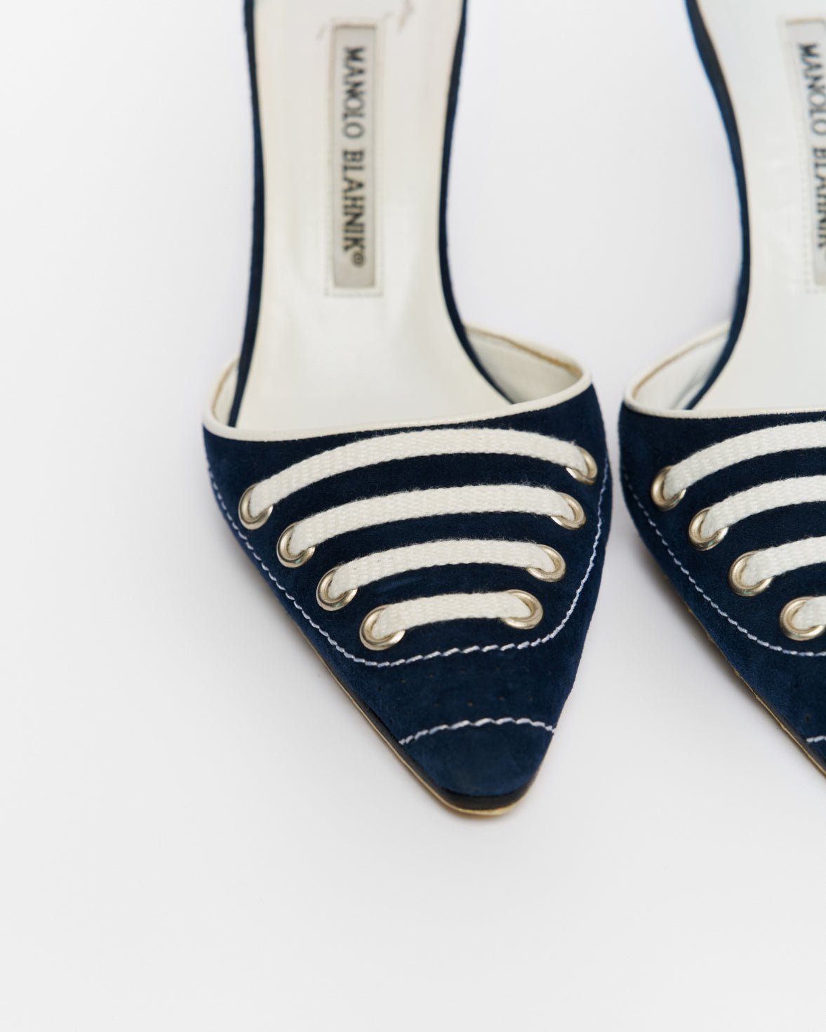 Manolo Blahnik Suede Sneaker Mule