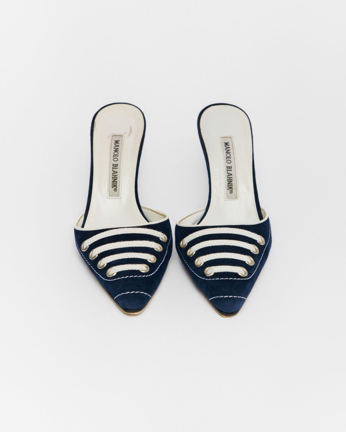 Manolo Blahnik Suede Sneaker Mule